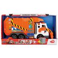 dickie toys speelgoed-vuilniswagen action series garbage truck met licht en geluid
