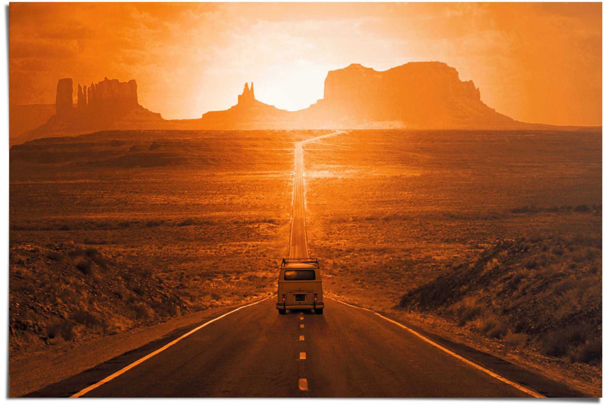 Reinders! Poster Monument Valley deurposters oranje