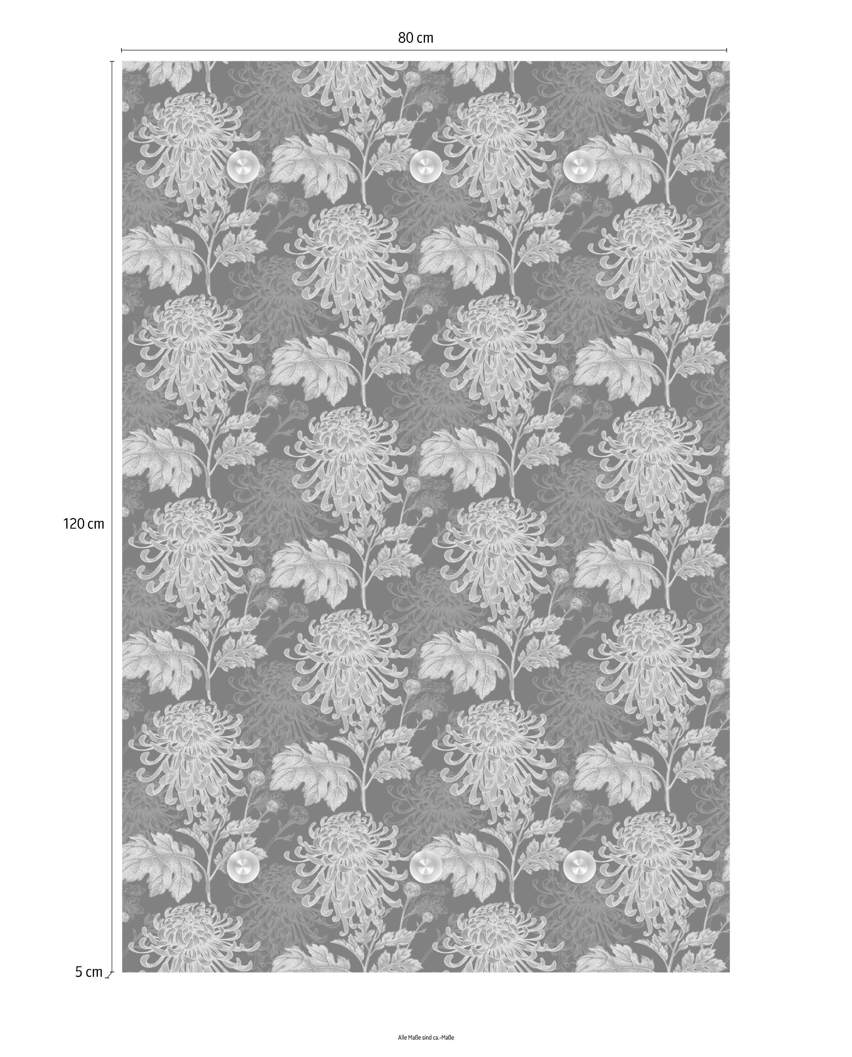 queence Kapstok Bloemen met 6 haken, 80 x 120 cm