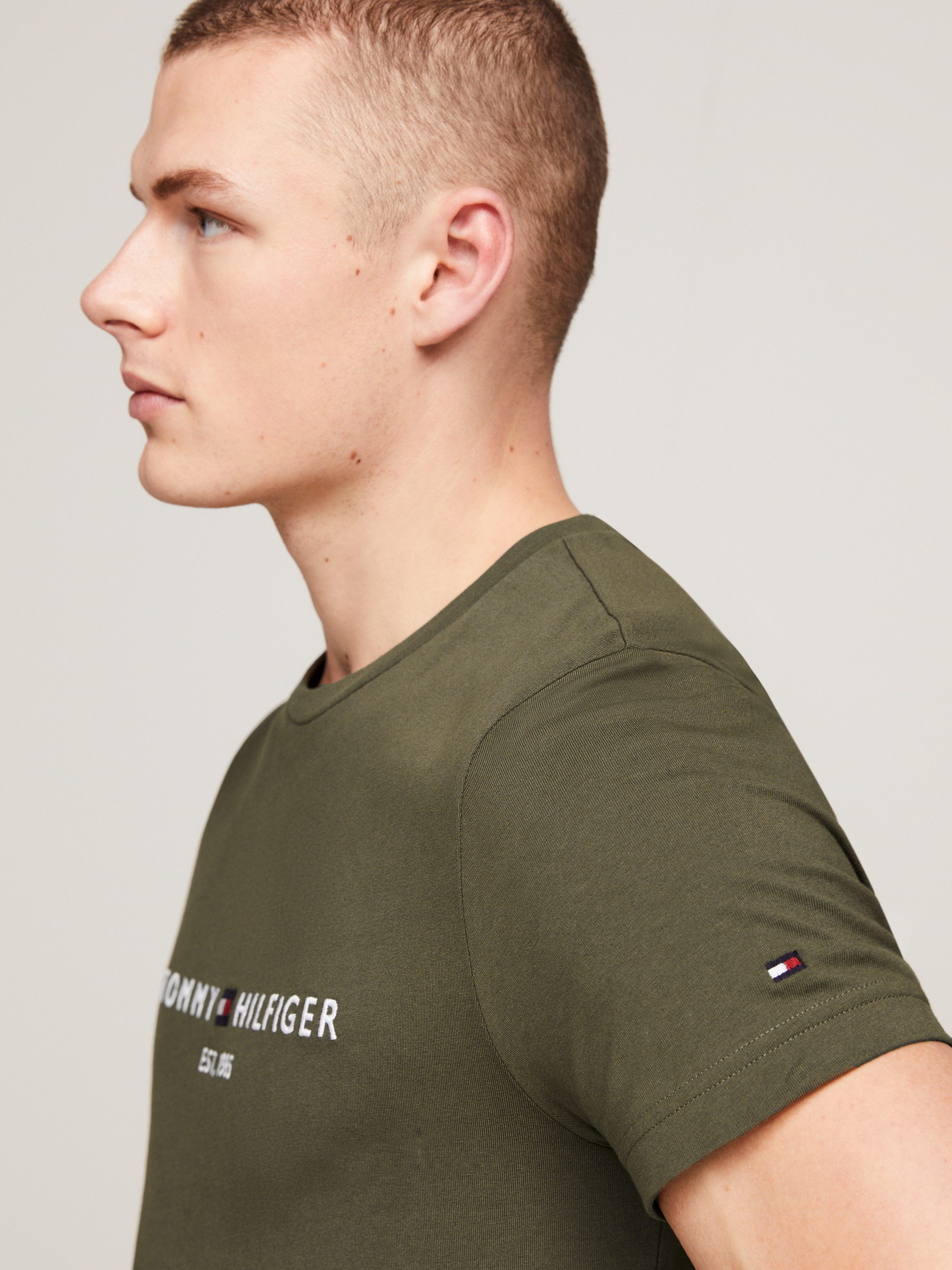 Tommy Hilfiger T-shirt Tommy Logo Tee van duurzaam katoen