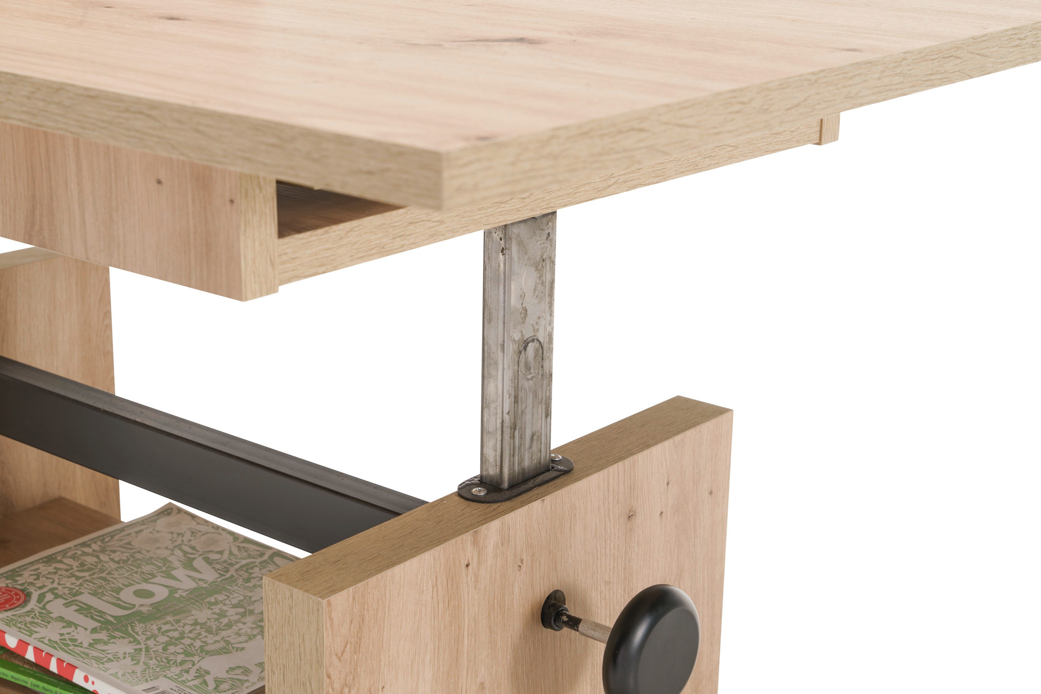 Stolkom Salontafel Event hoogte verstelbaar, uitschuifbaar, BxHxD 110-150x48-63x65 cm Hoogte verstelbaar met liftmechaniek en uittrekbaar in 3 kleurvarianten
