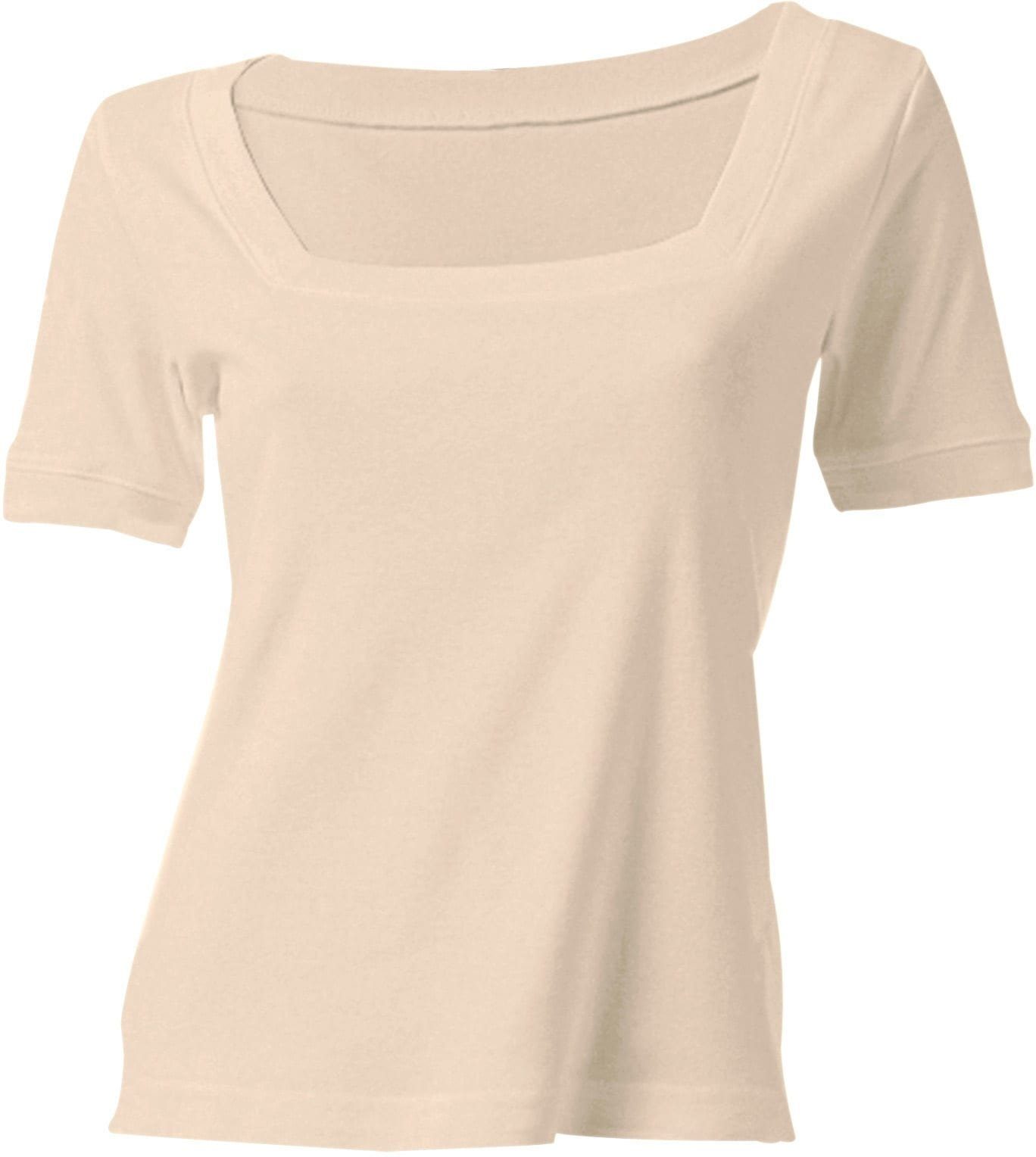 heine Shirt met korte mouwen Shirt met carréhals (1-delig)