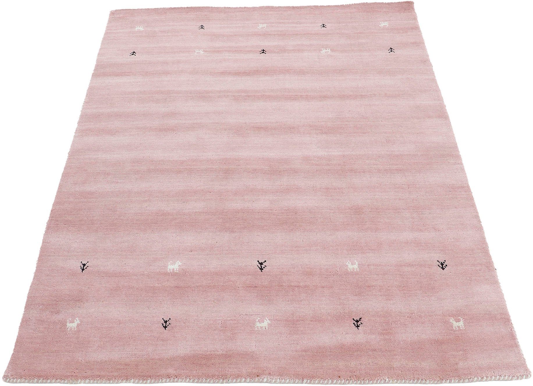 carpetfine Wollen kleed Gabbeh Uni, auch als Läufer und Rund erhältlich