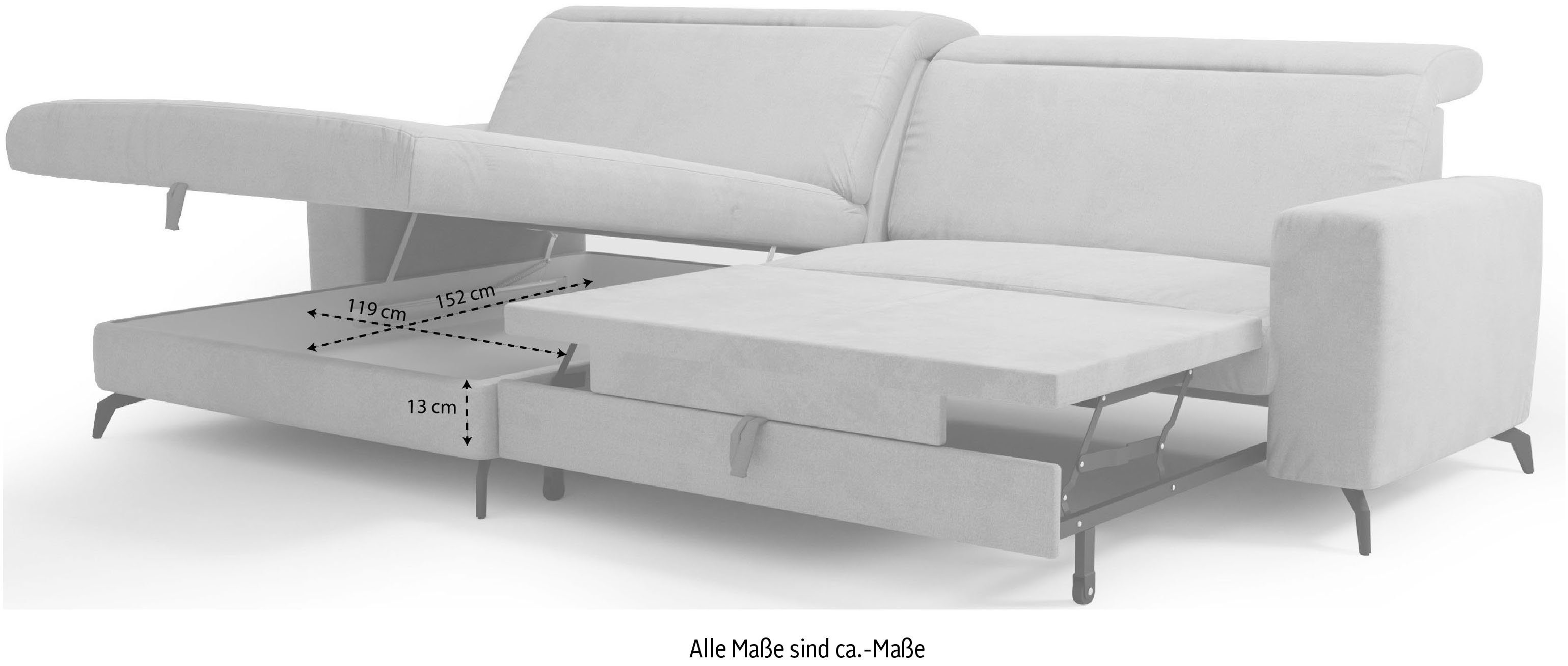 sit&more Hoekbank Bolero L-vorm