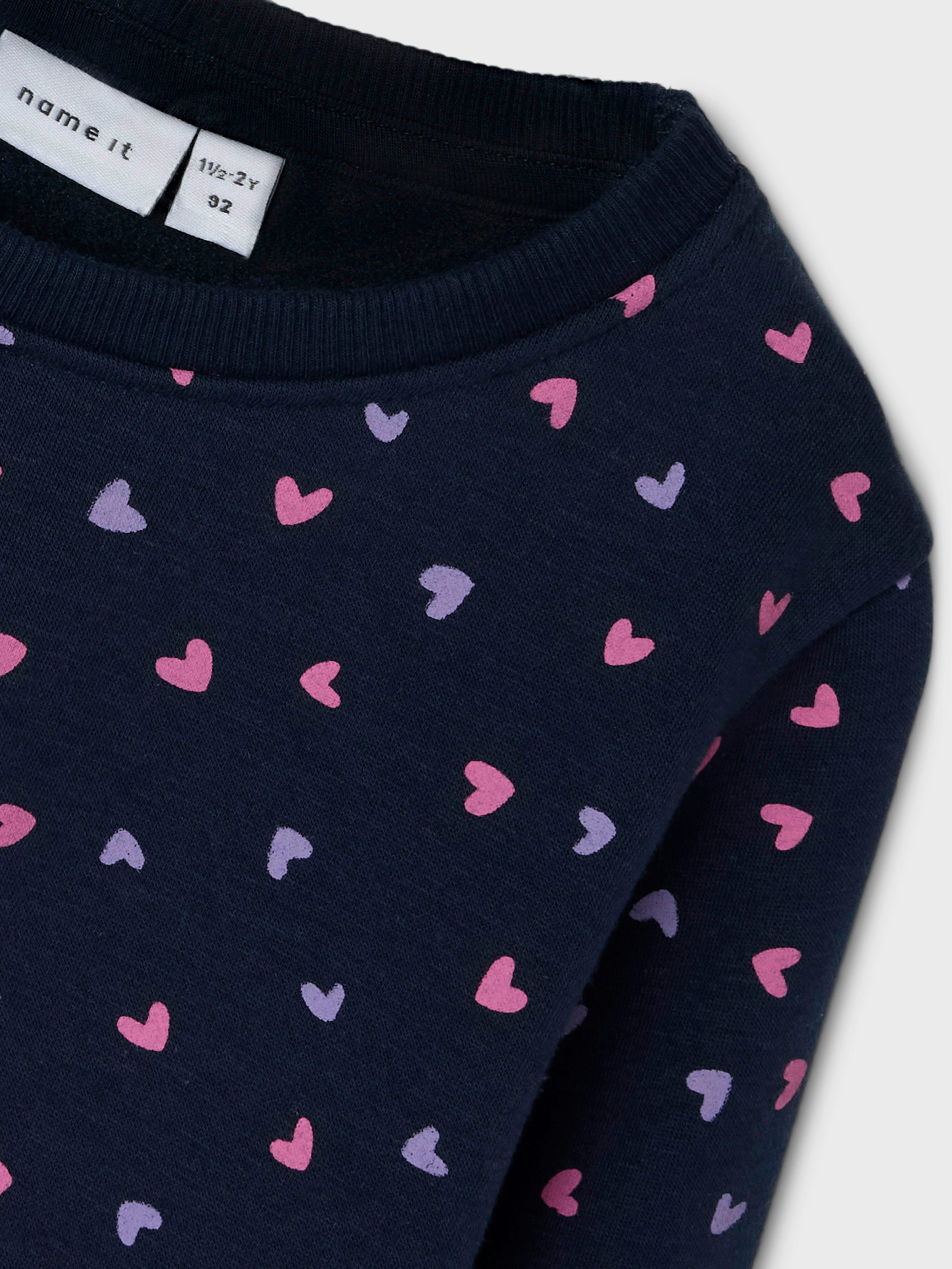 Name It Sweatshirt NMFDAVINA LS SWEAT FLEECE BRU NOOS