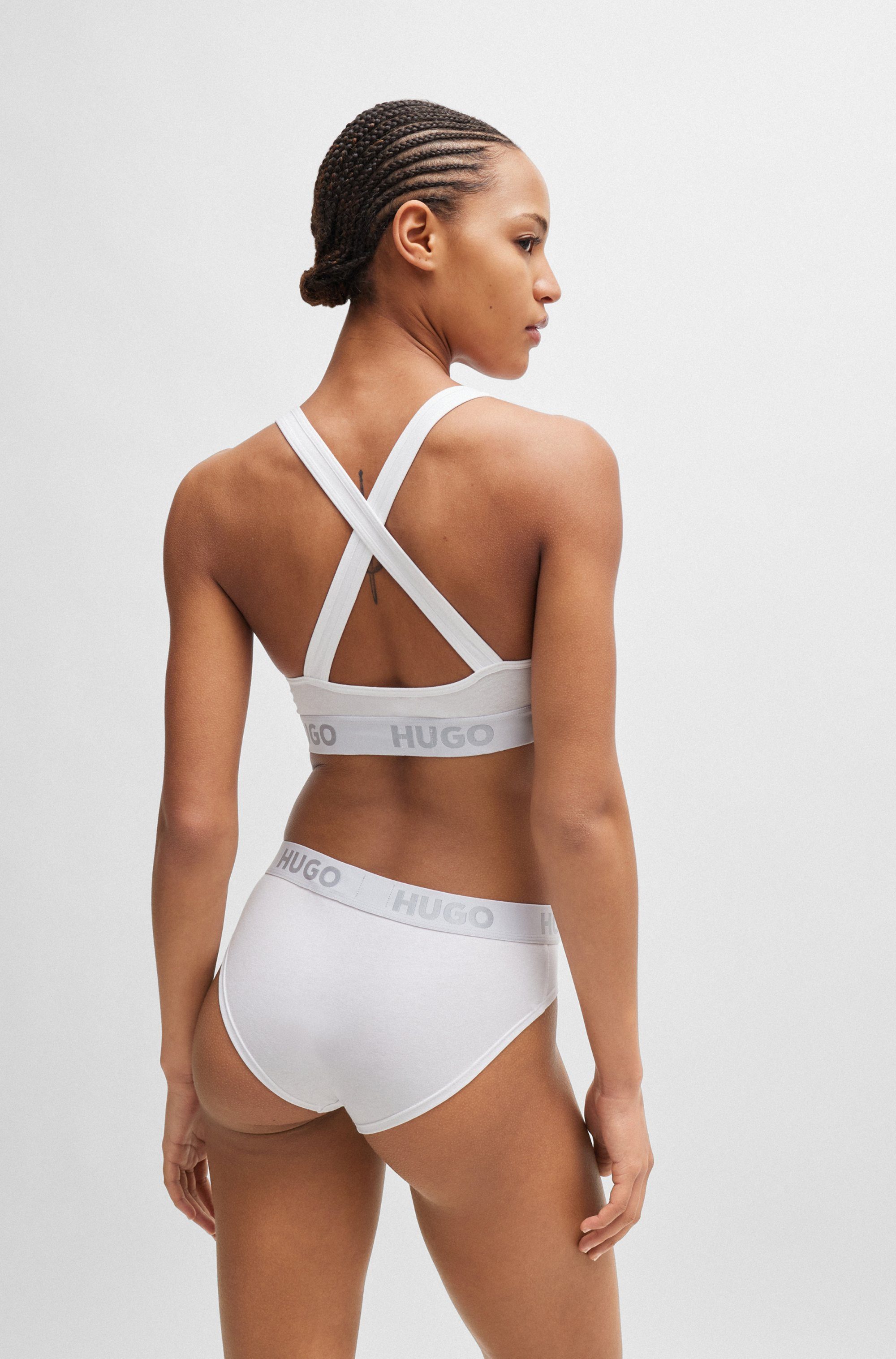 HUGO underwear Bralette-bh BRALETTE PADDED SPOR met elastische taille