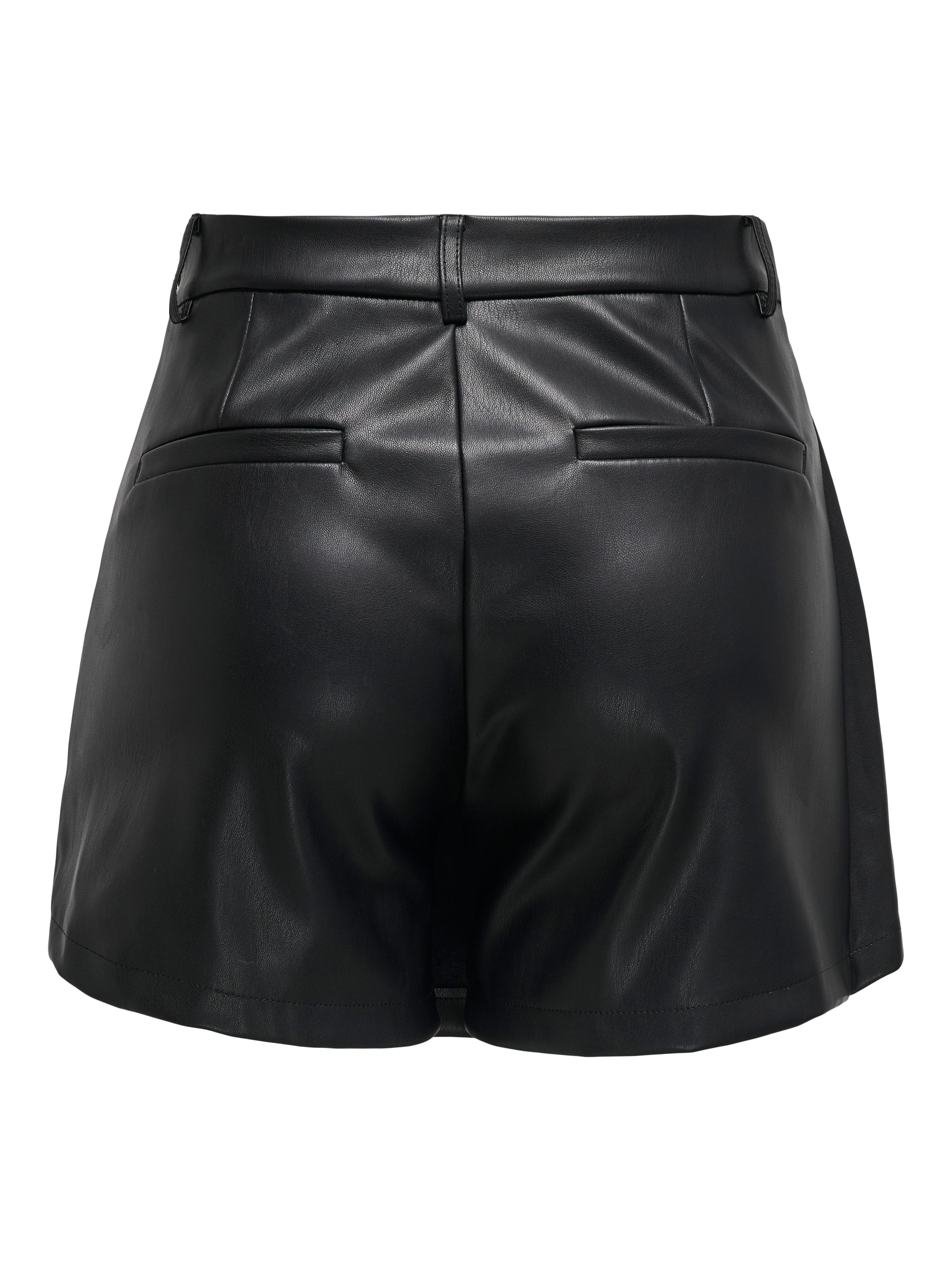Only Broekrok ONLSHANE MW FAUX LEA SKORT PNT