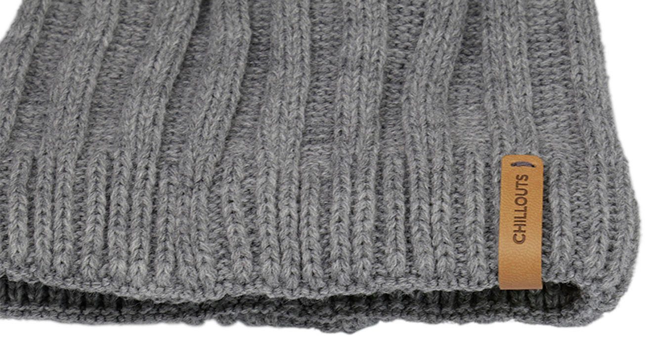 chillouts Pomponmuts Lorena Hat met afneembare faux-fur pompon