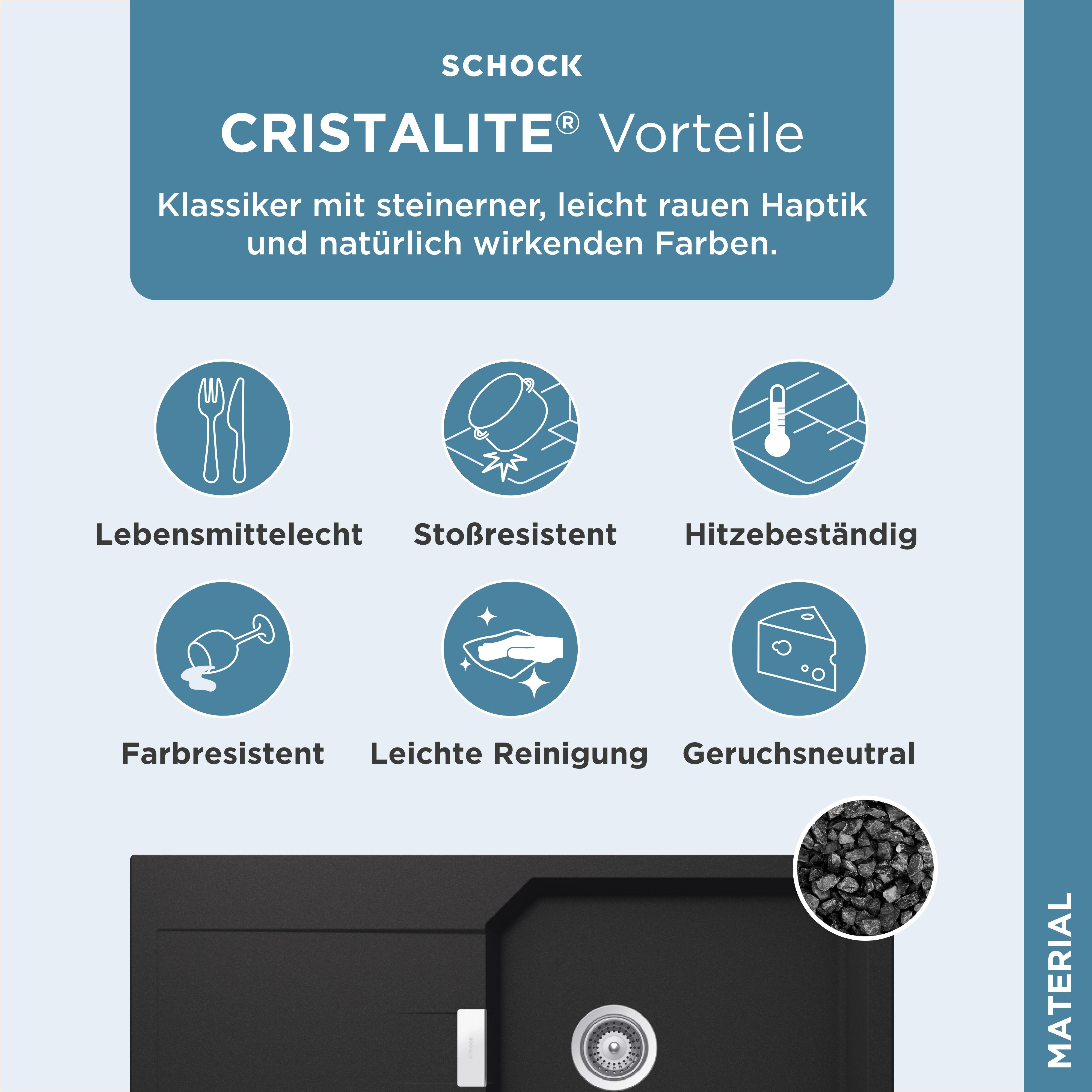 Schock Granieten spoelbak Manhattan D-100L