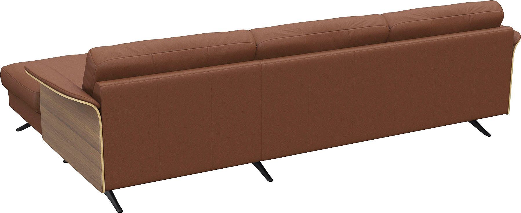 FLEXLUX Hoekbank Glow, super comfortabel door hoogwaardige zitconstructie met binnenvering, L-vorm