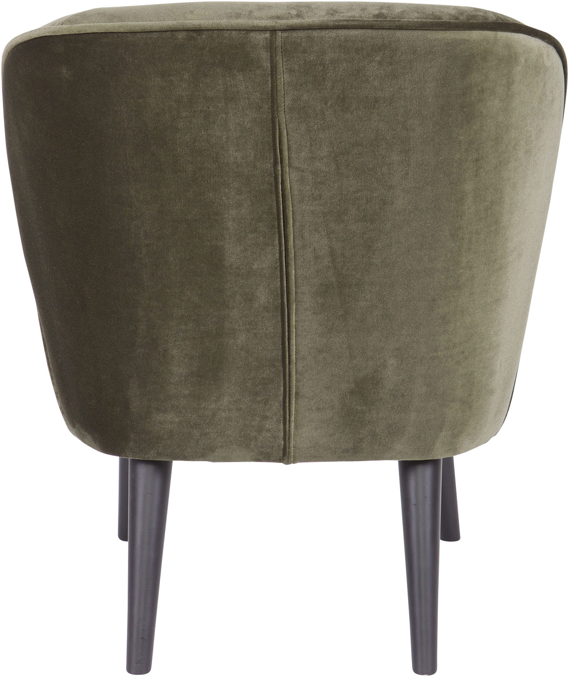WOOOD Fauteuil Sara zacht gepolsterd, 4-poots frame, h 71 cm x b 59 cm