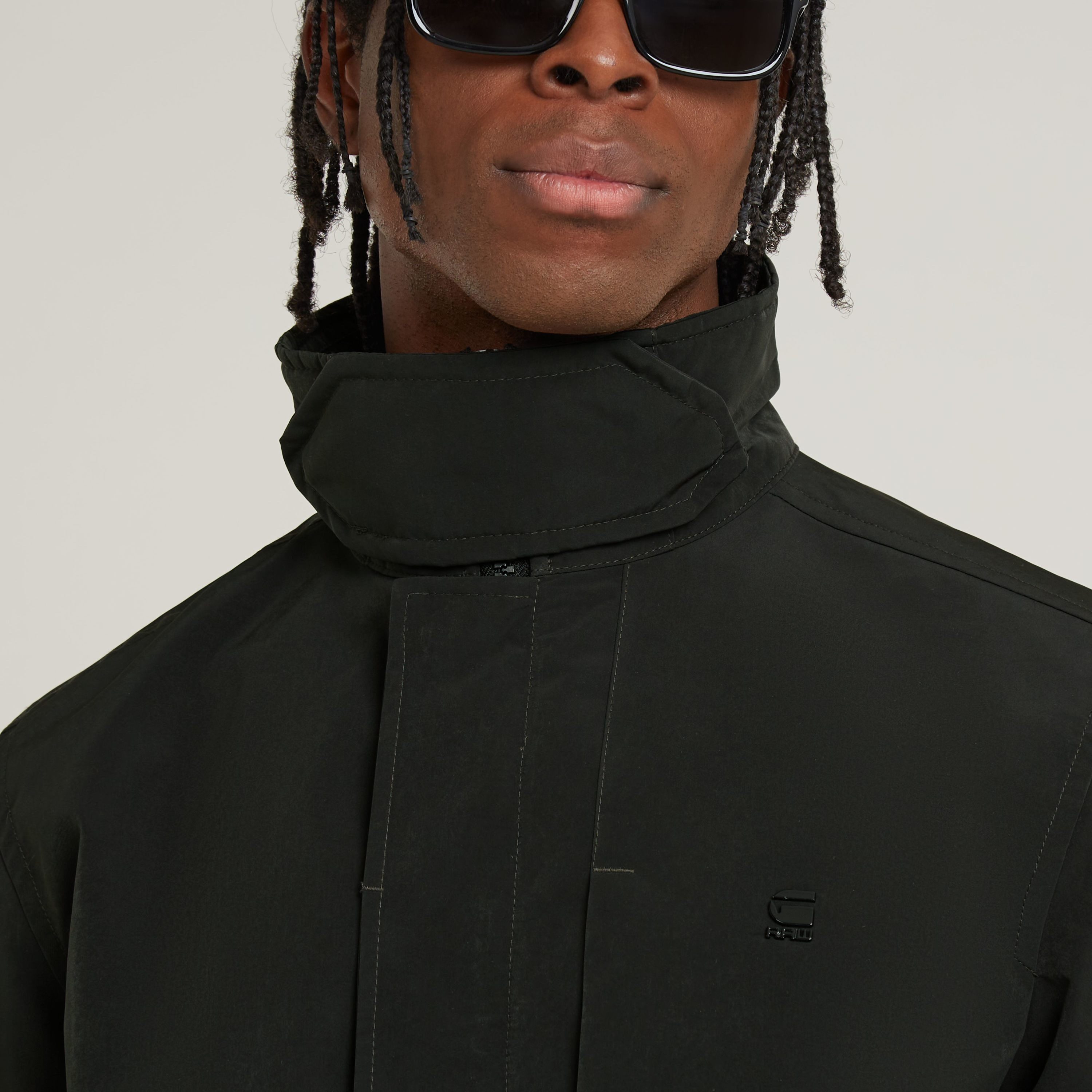 G-Star RAW Outdoorjack Garber Trench met verborgen knopen