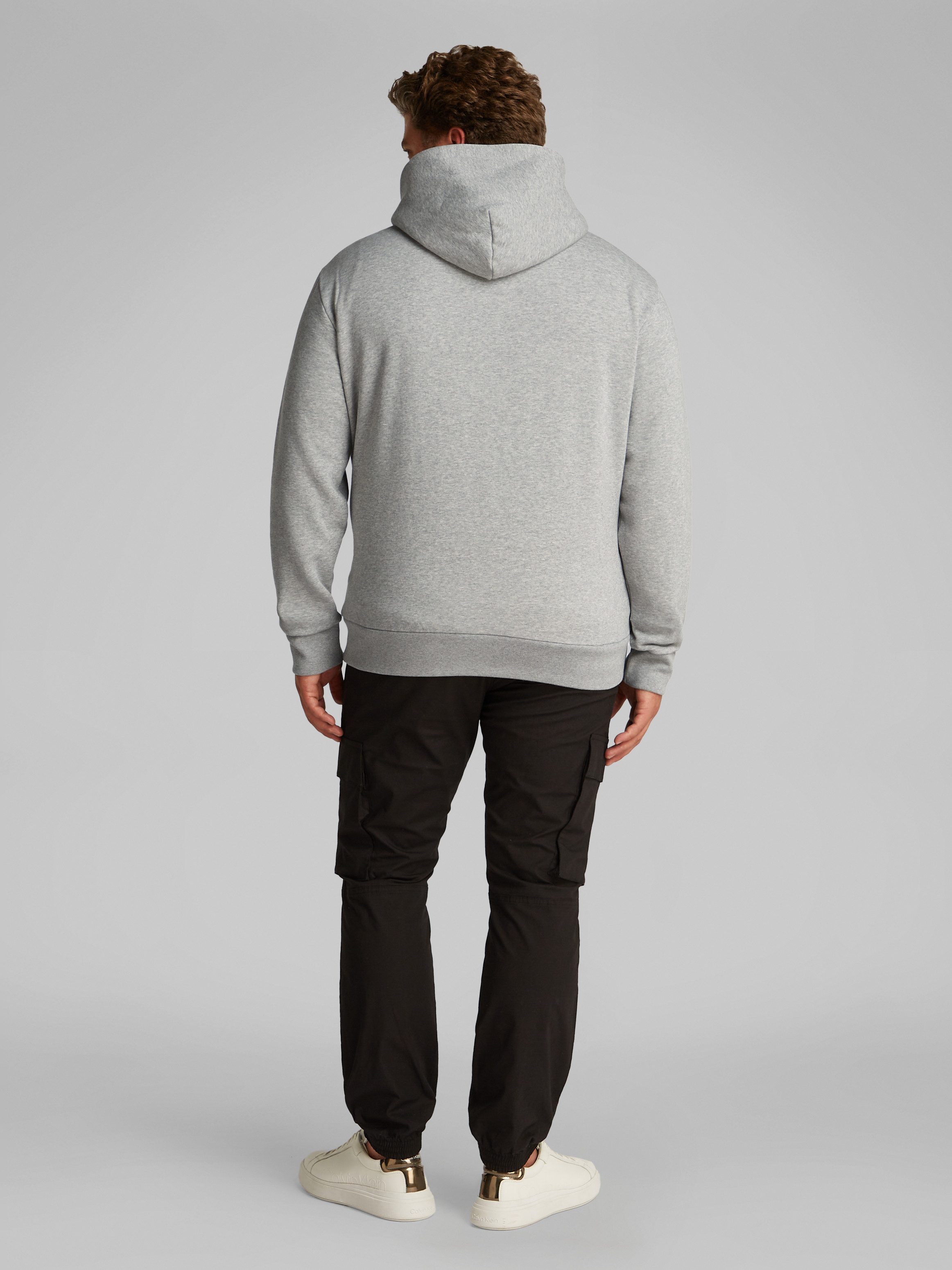Calvin Klein Sweatshirt BT_SPLIT LINE LOGO HOODIE in grote maten met logoprint