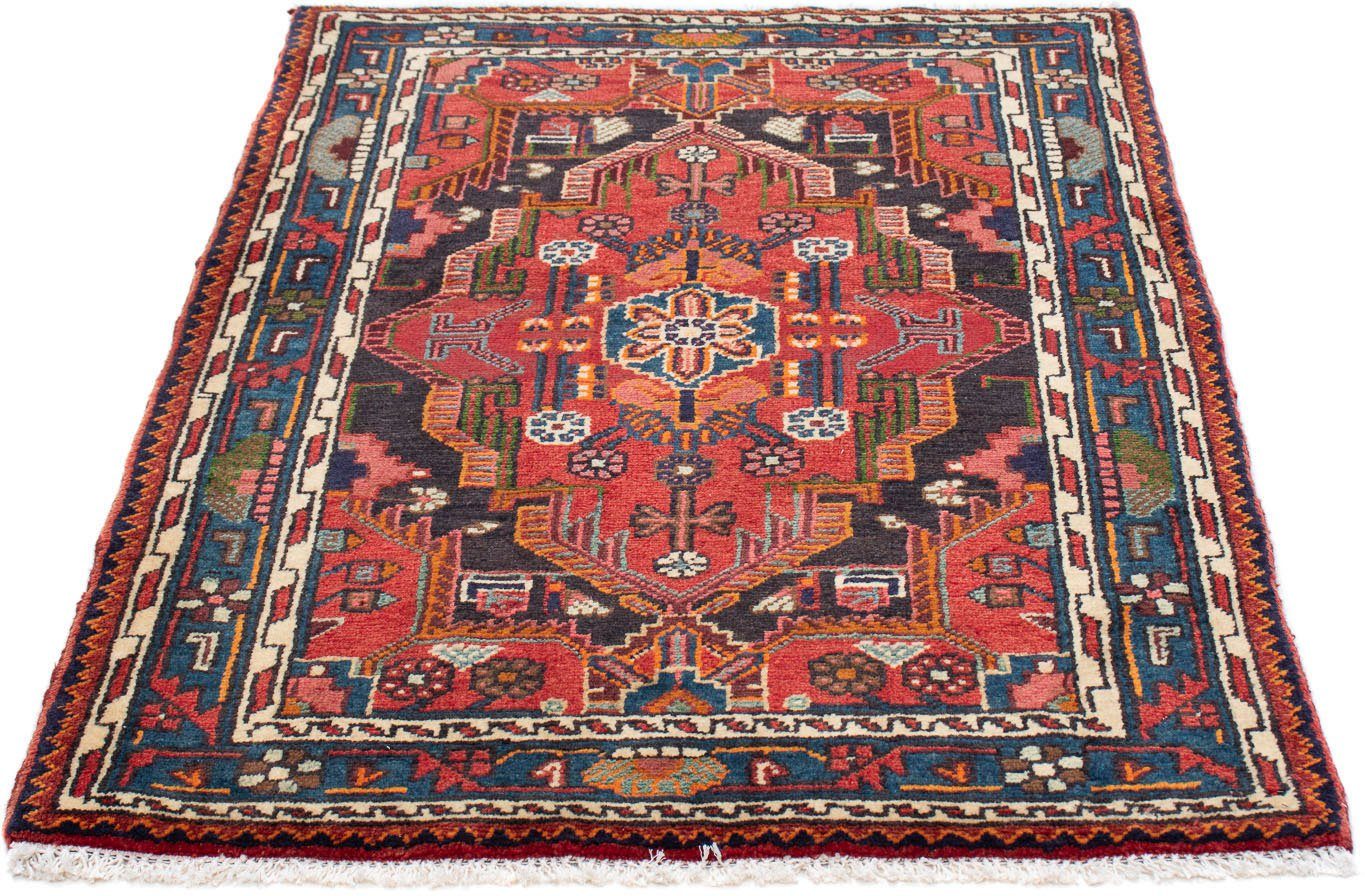 morgenland Wollen kleed Hamadan medaillon 110 x 76 cm Handgeknoopt