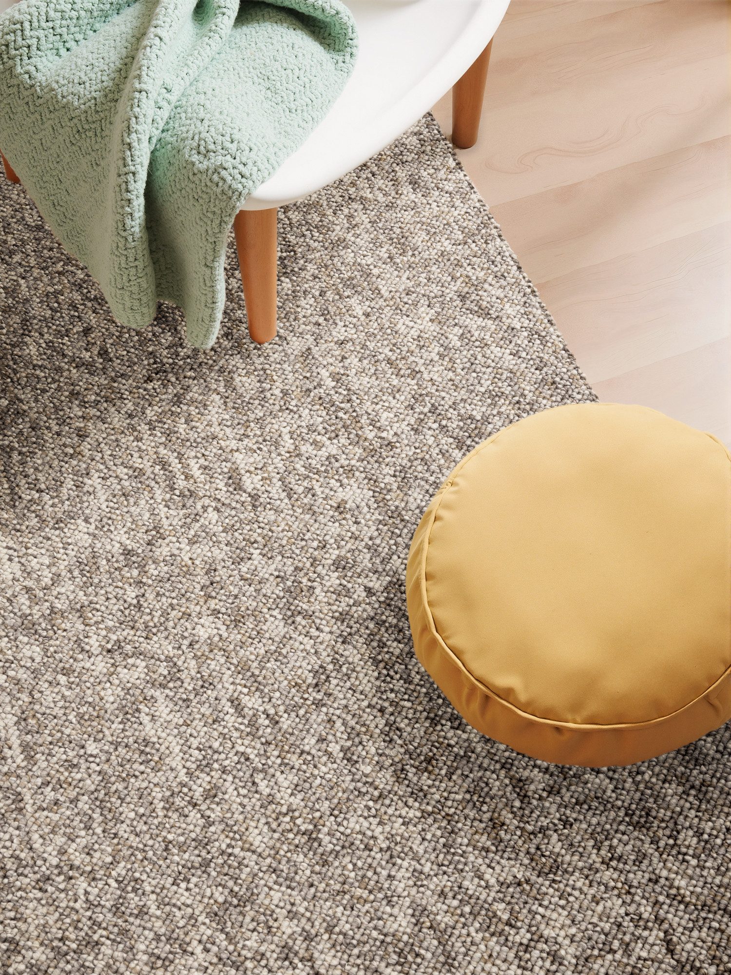 ELLE DECORATION Vloerkleed Rocco Loper, wasbaar, woonkamer, eetkamer, wol-look