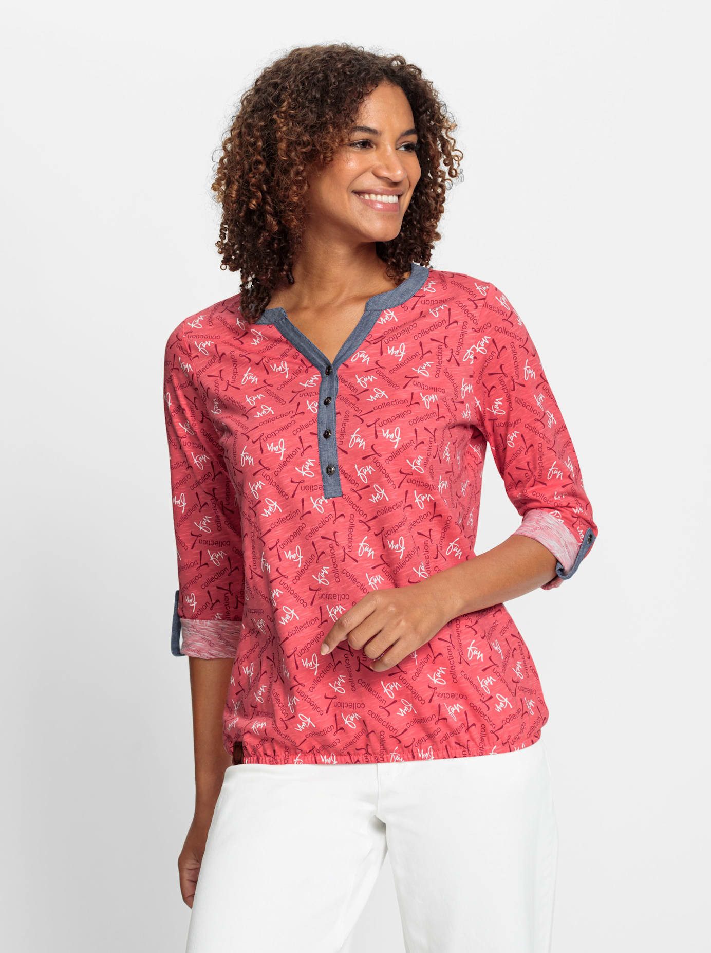 Casual Looks Shirt met lange mouwen Shirt (1-delig)