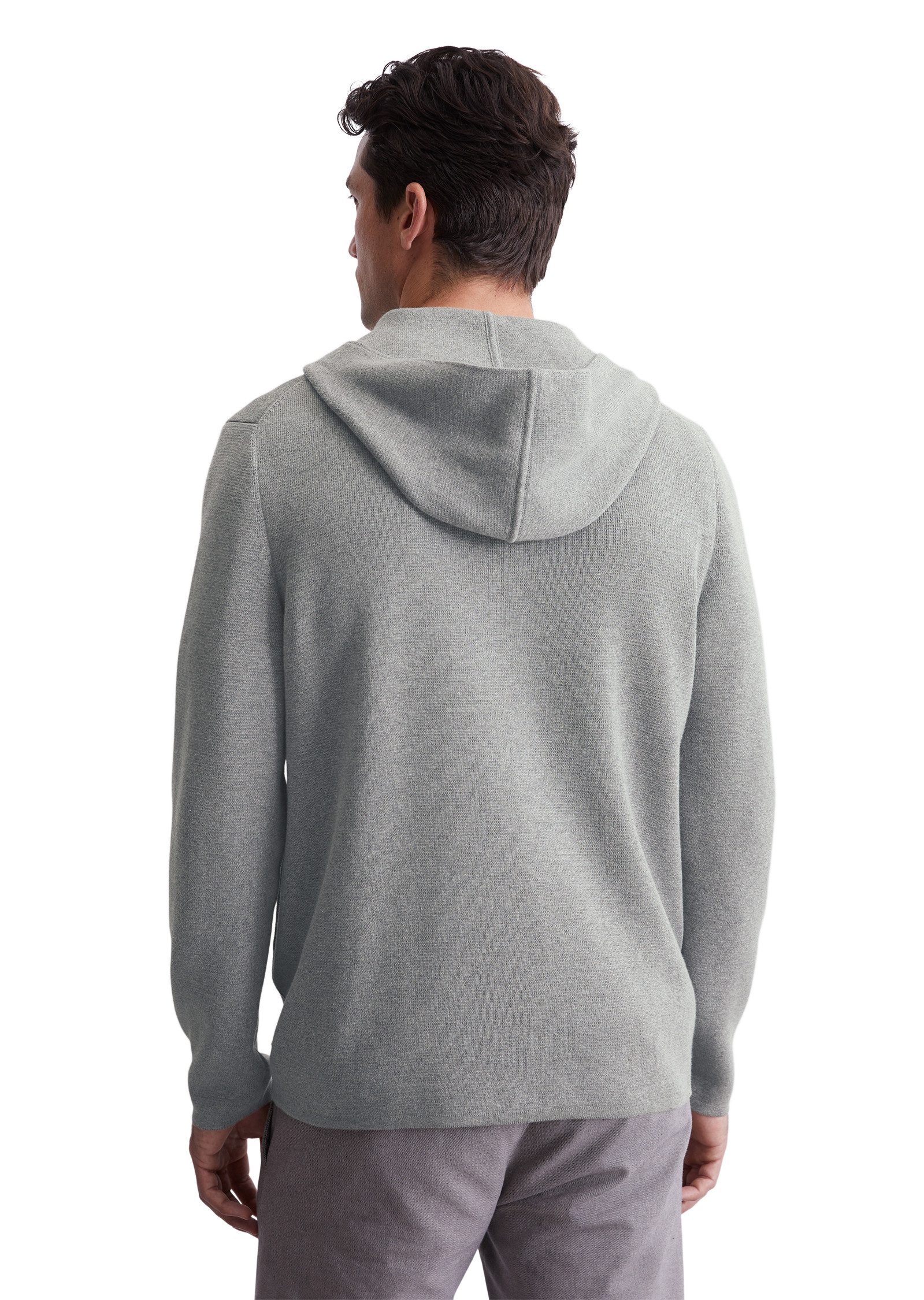 Marc O'Polo Capuchonvest met tweewegrits