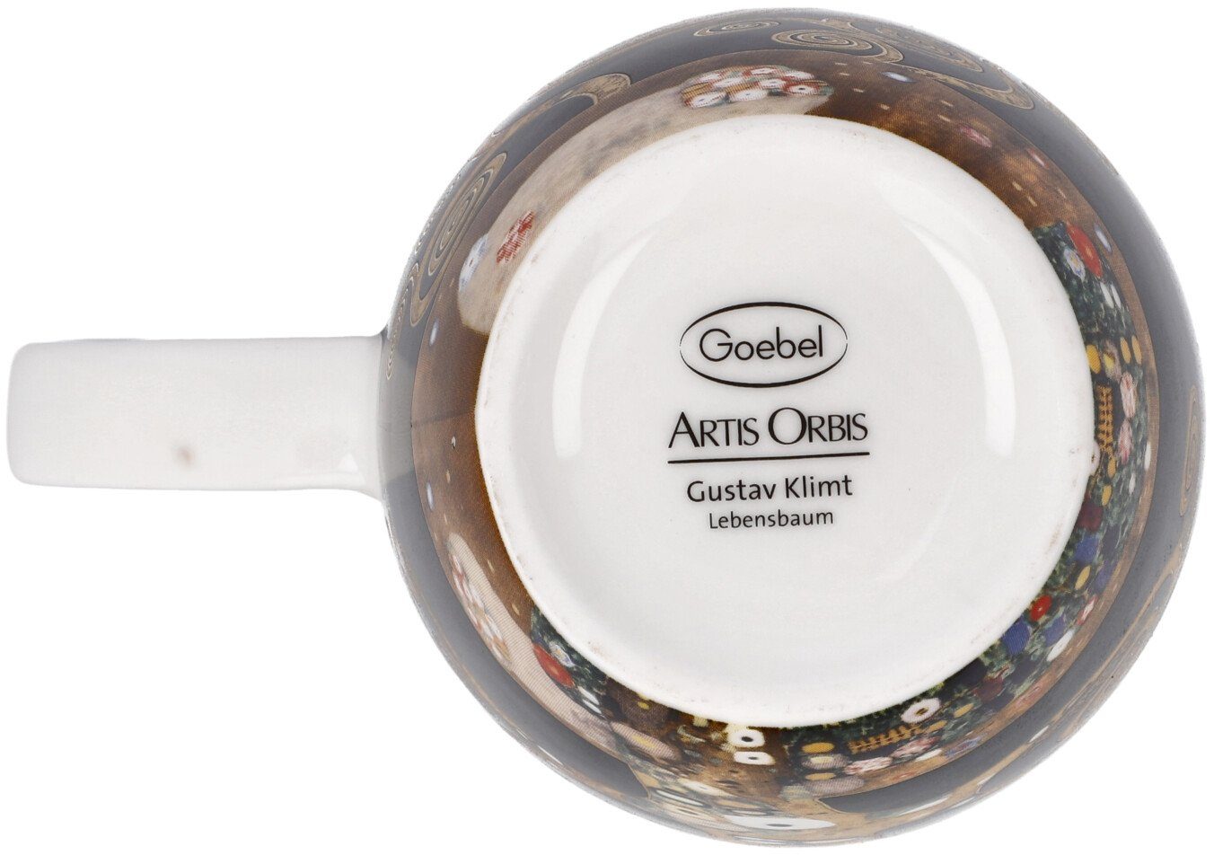 Goebel Kopje Klimt Artis Orbis, theekop met deksel/zeef, Gustav Klimt - De Levensboom