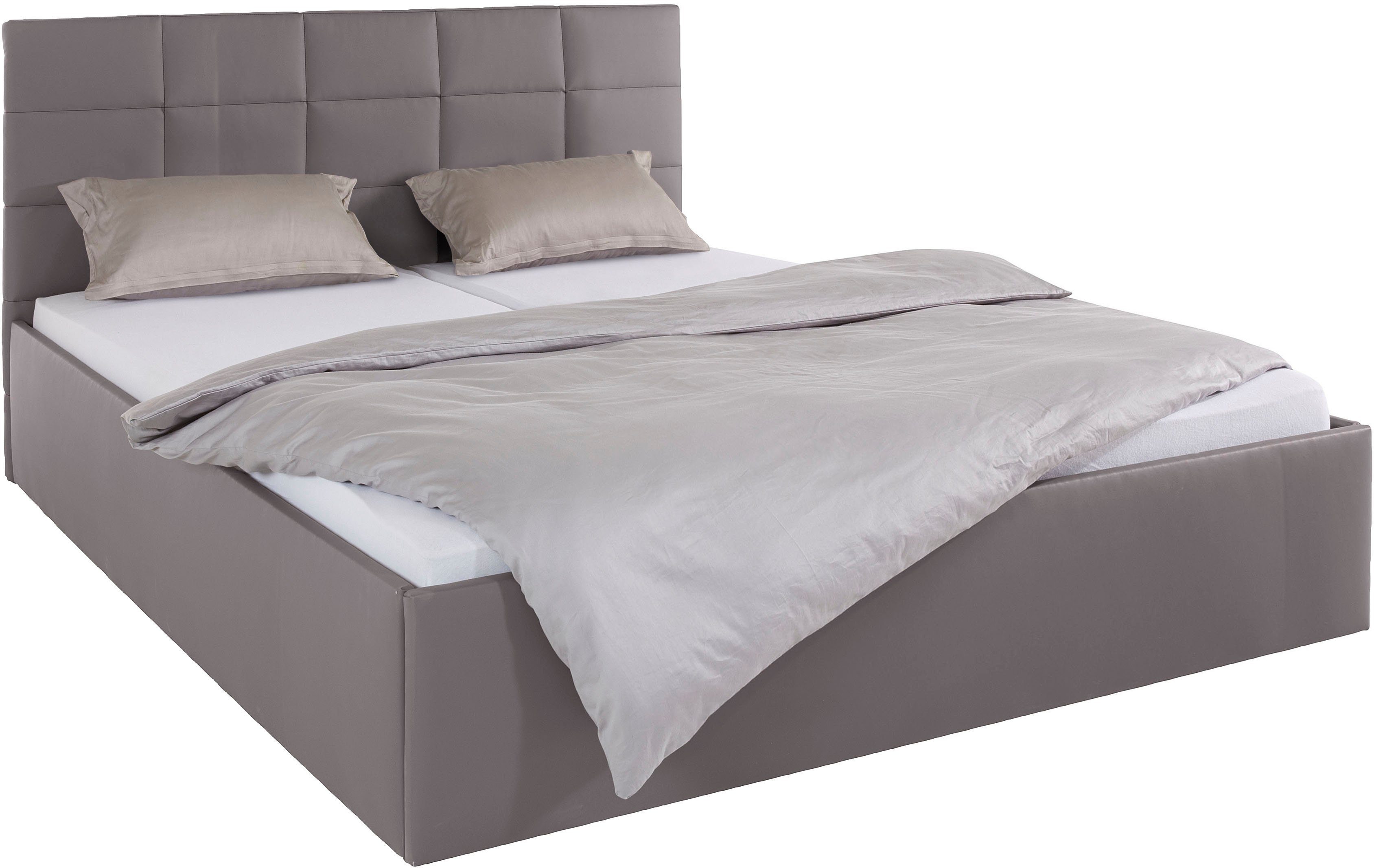 Westfalia Polsterbetten Gestoffeerd bed met bedkist bij uitvoering met matras, in 2 hoogten