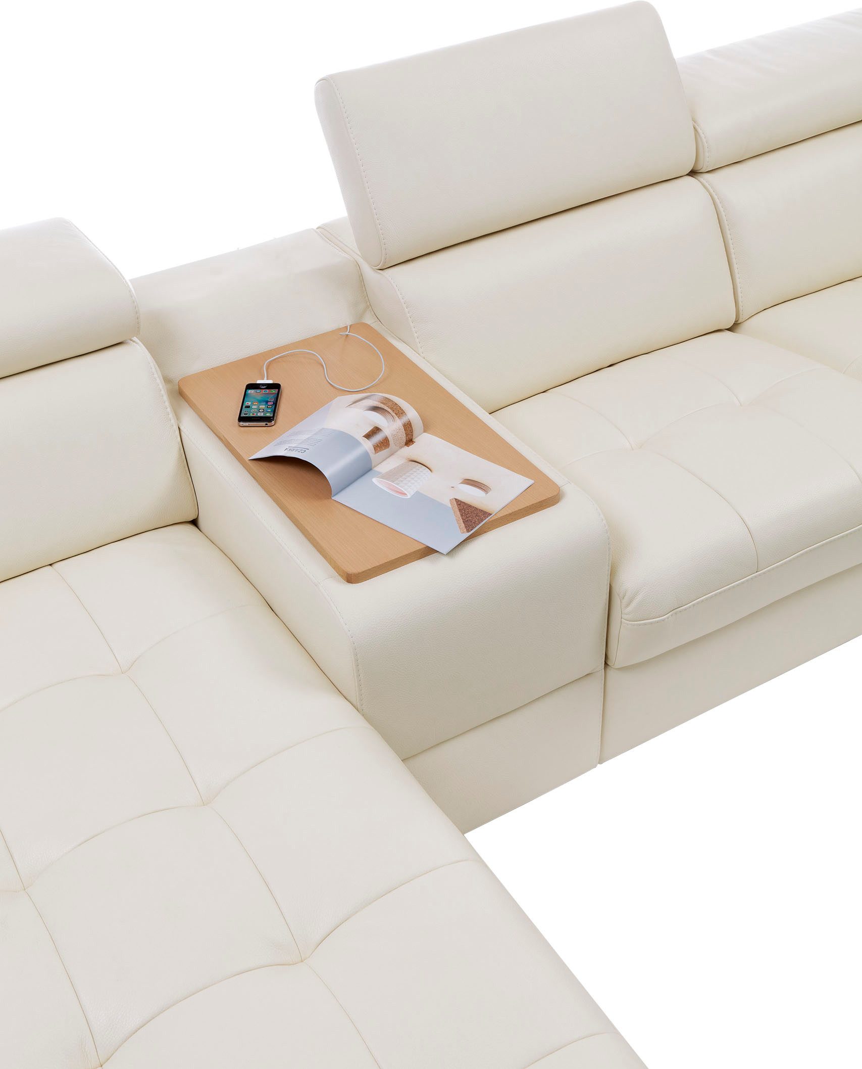exxpo - sofa fashion Zithoek Massimo, familiebank met veel ruimte, leren bekleding, comfortabel, prettig