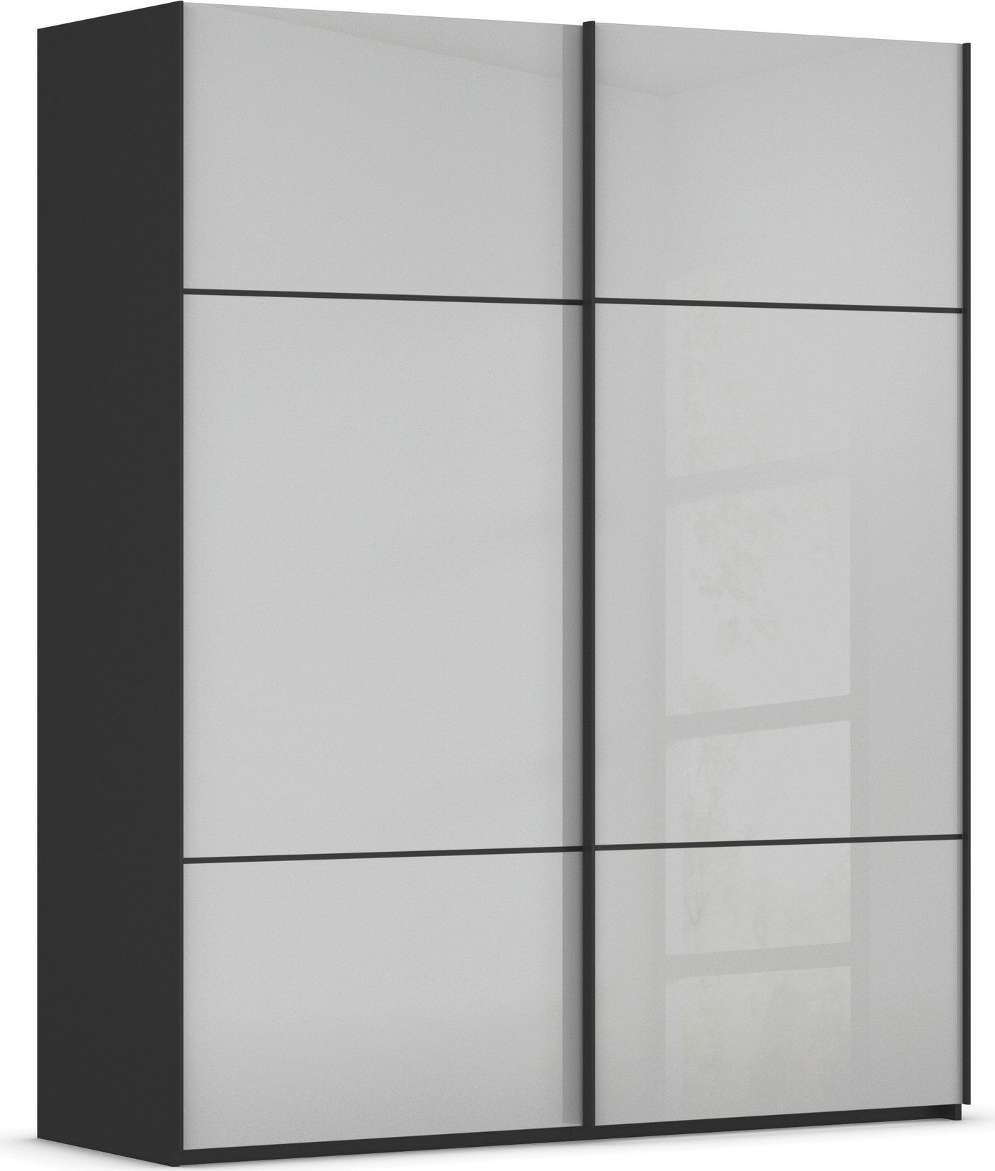rauch Schuifdeurkast Kledingkast kast garderobe slaapkamerkast SCALE-TRIO edel drievoudig front met 2 sierlijsten glasfront made in germany