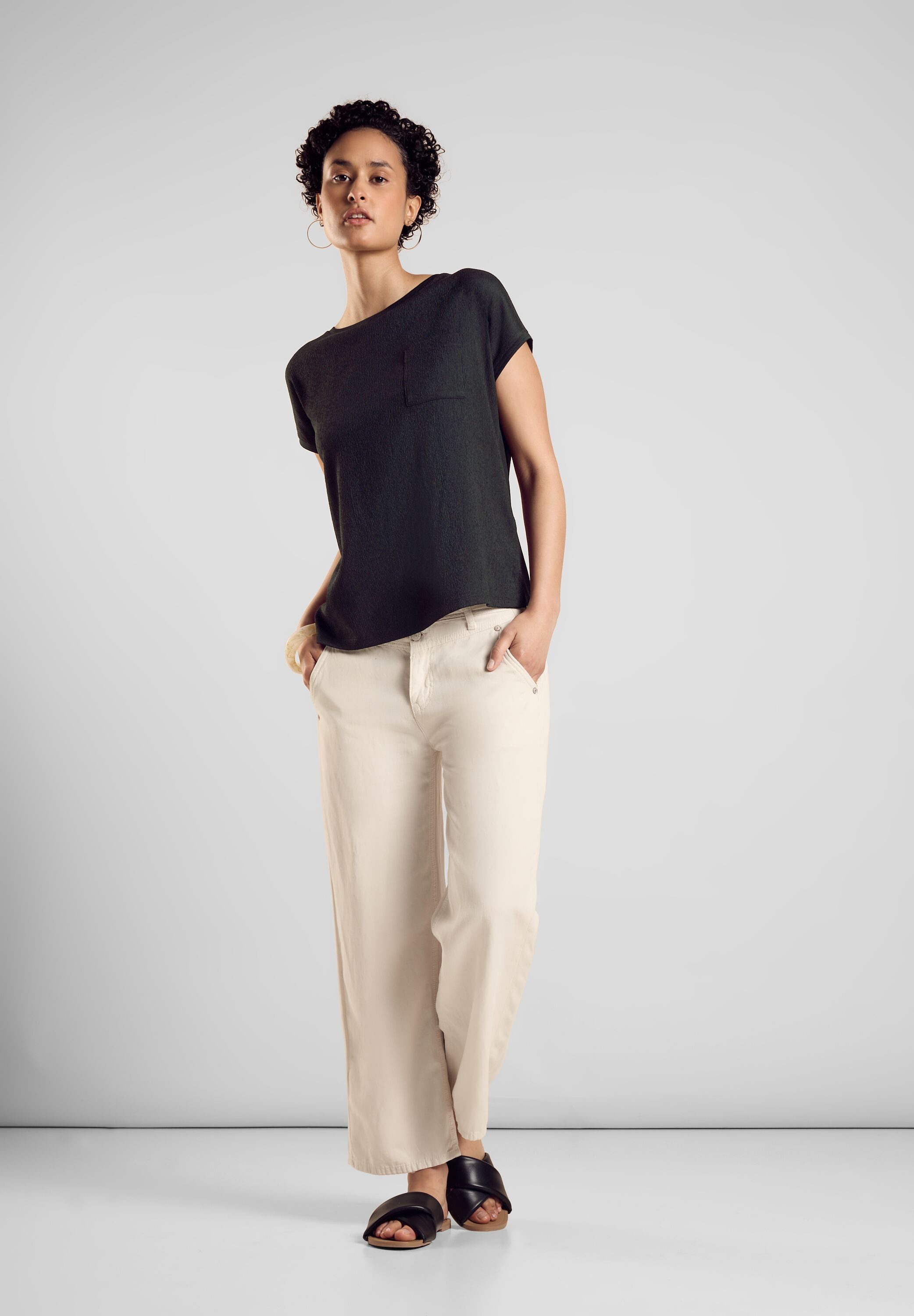STREET ONE Shirttop met borstzak