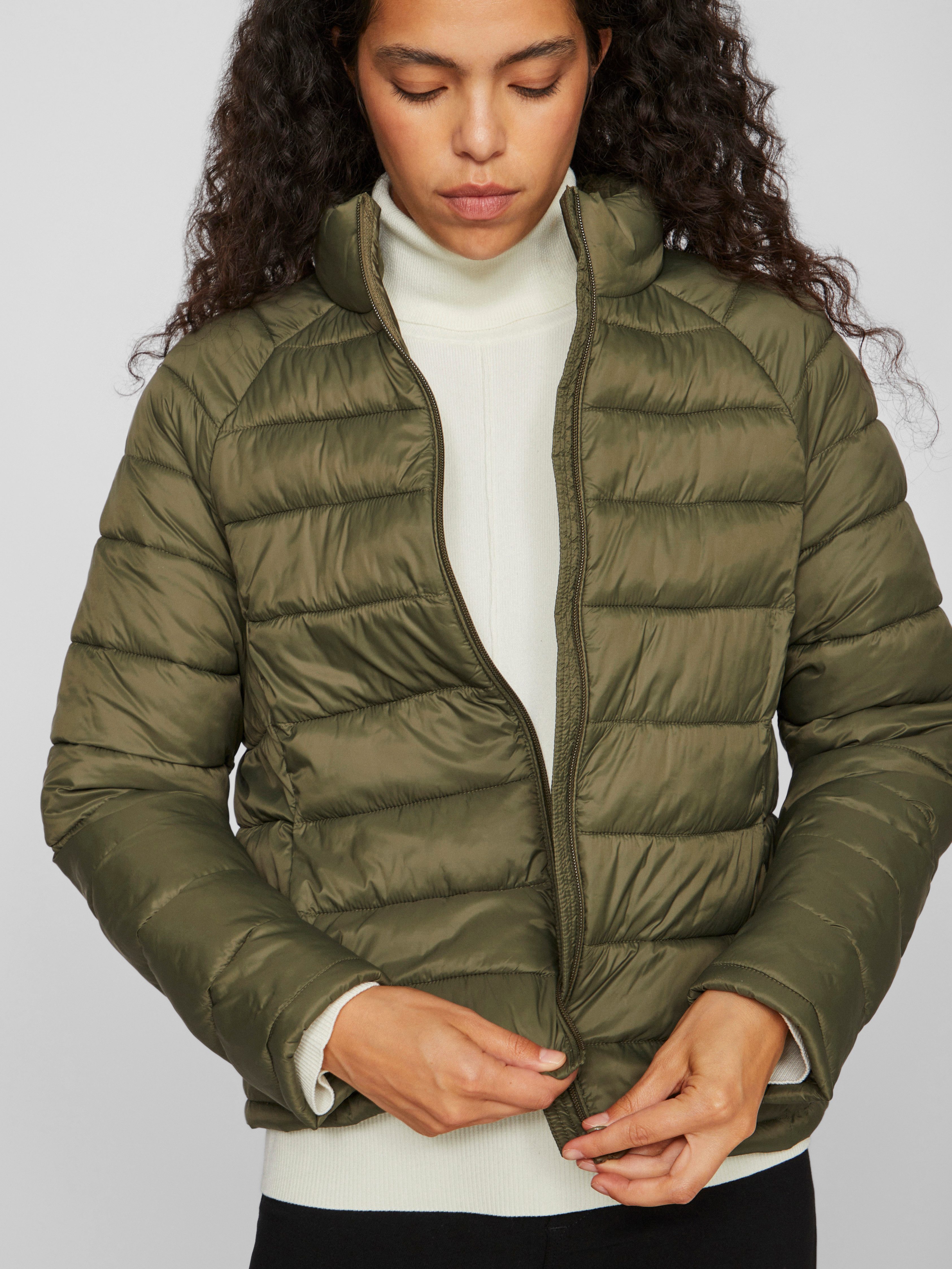 Vila Gewatteerde jas VISIBIRIA L S QUILTED JACKET NOOS