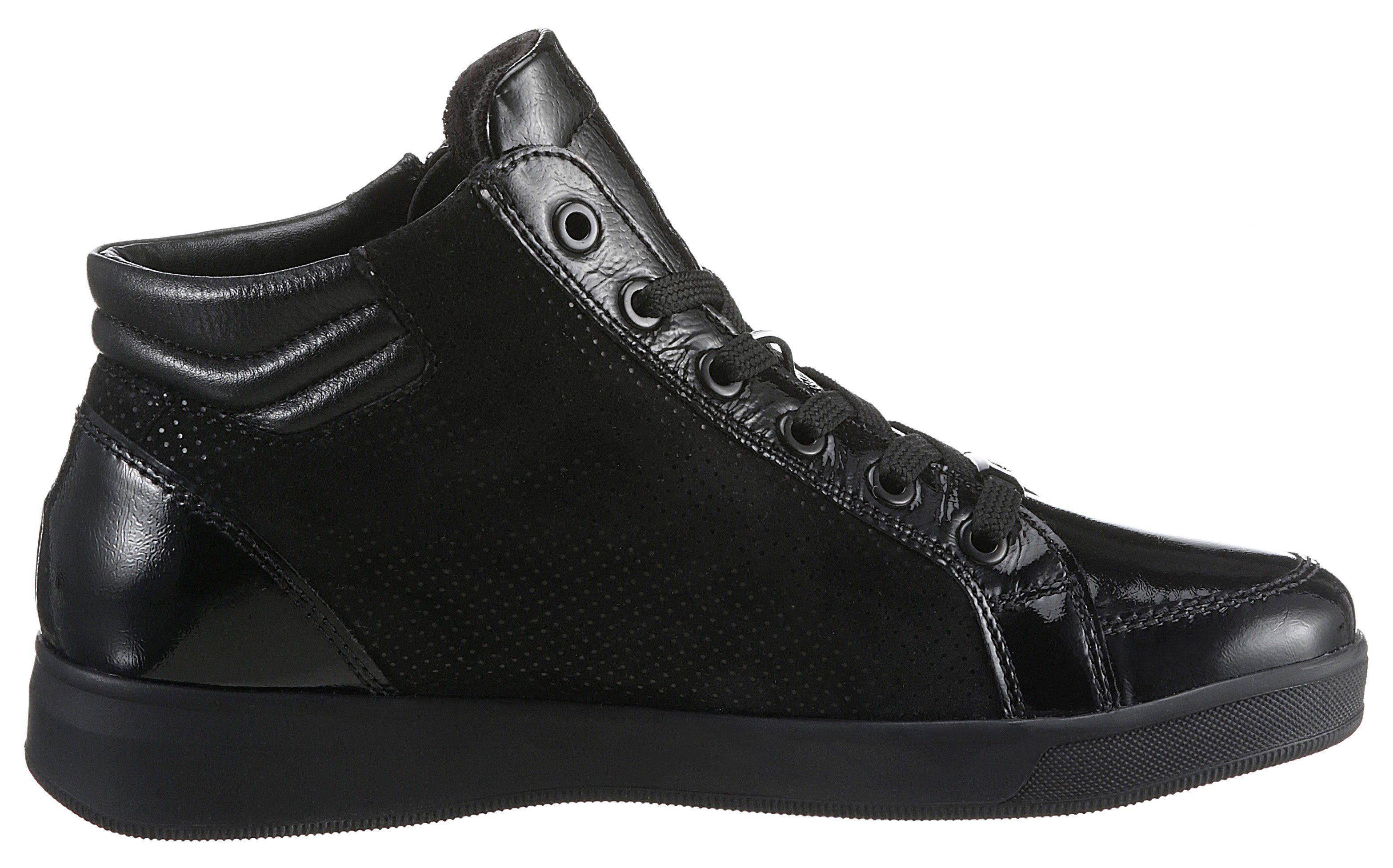 Ara Hoge veterschoenen Rome in materiaalmix, g-breedte = wijd