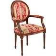 delavita stoel met armleuningen stoelen valentina breedte 60 cm (1 stuk) bruin