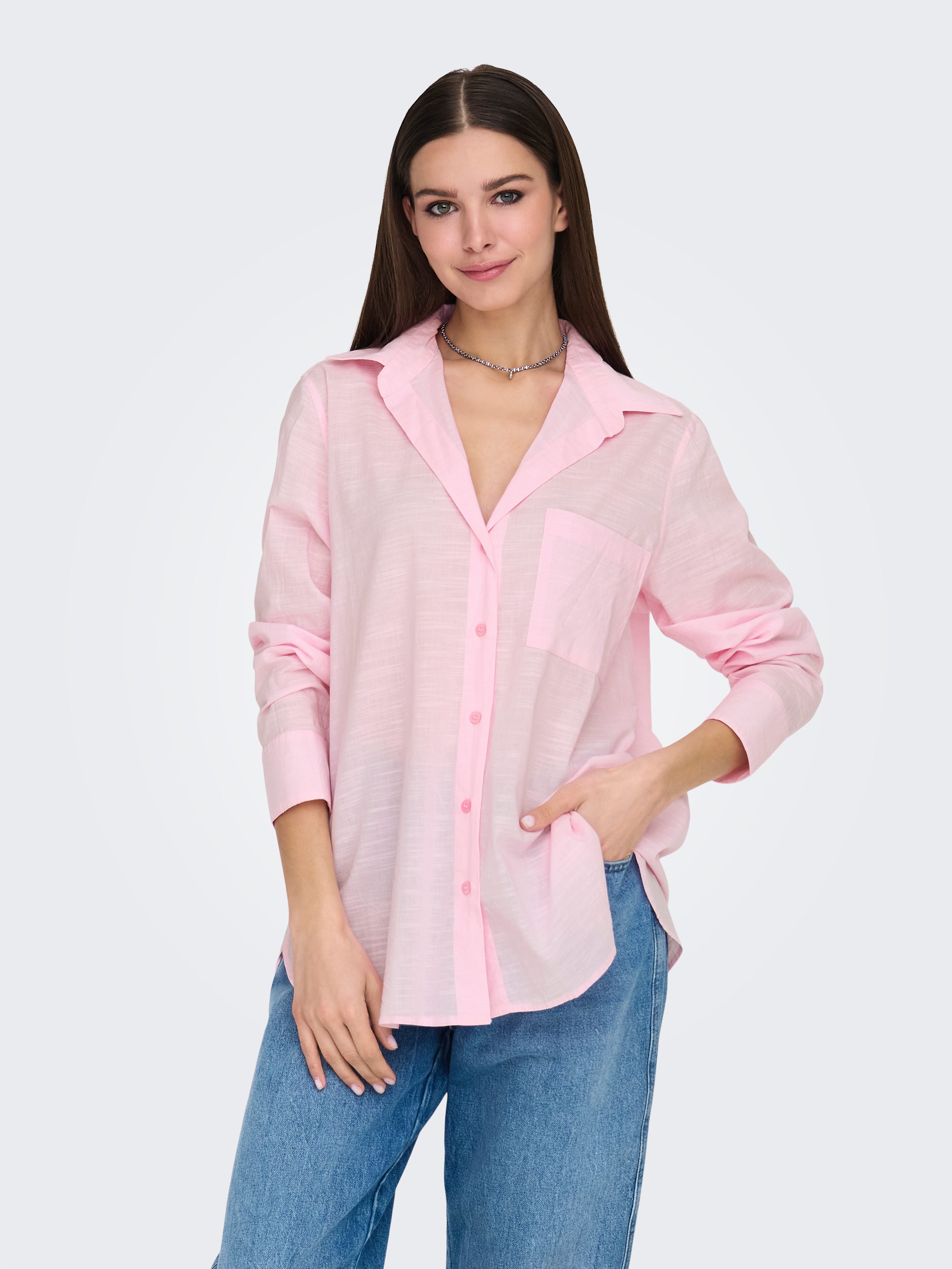 Only Blouse met lange mouwen ONLSALINA L/S SHIRT WVN