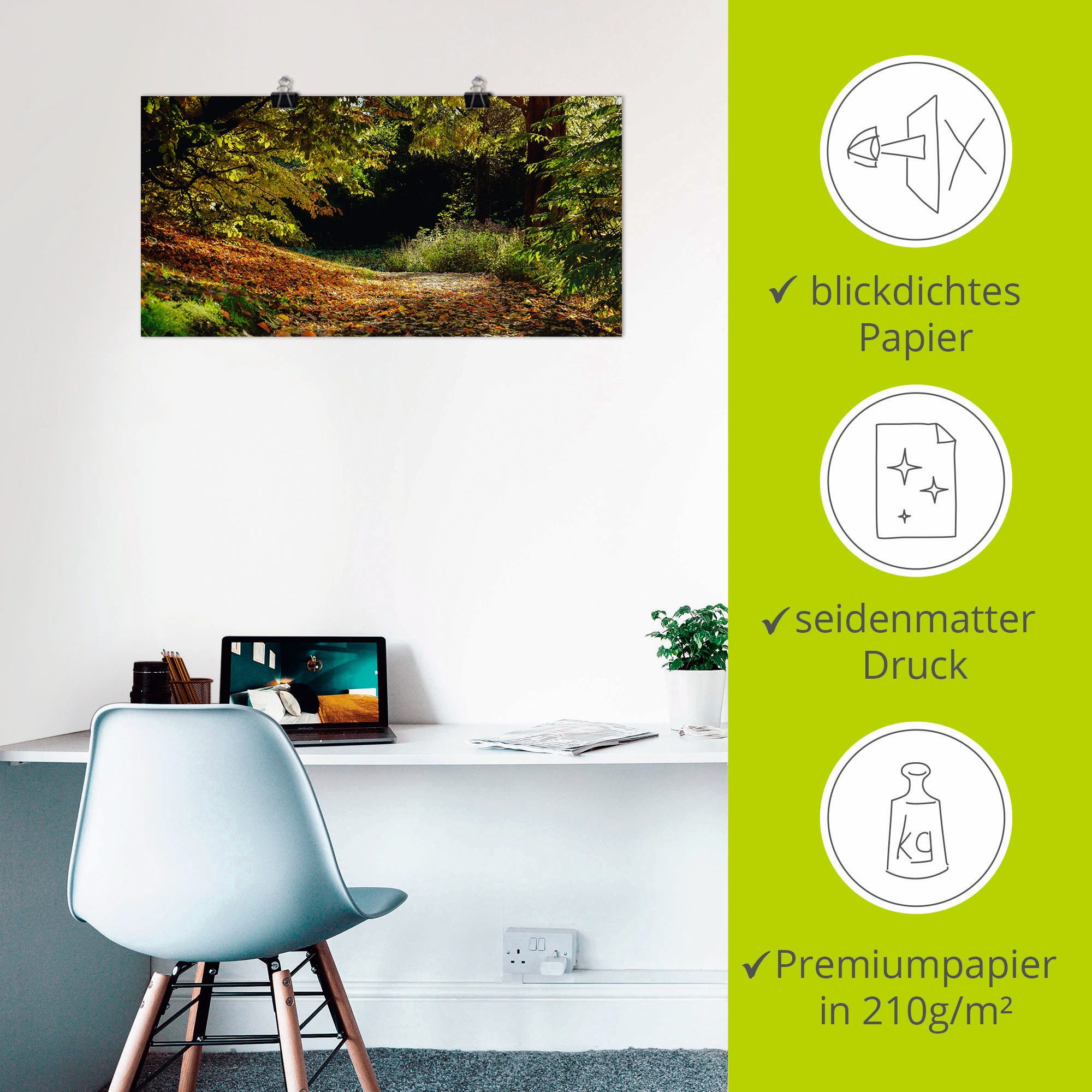 Artland Poster Herfstkleed als artprint op linnen, muursticker of poster in verschillende maten