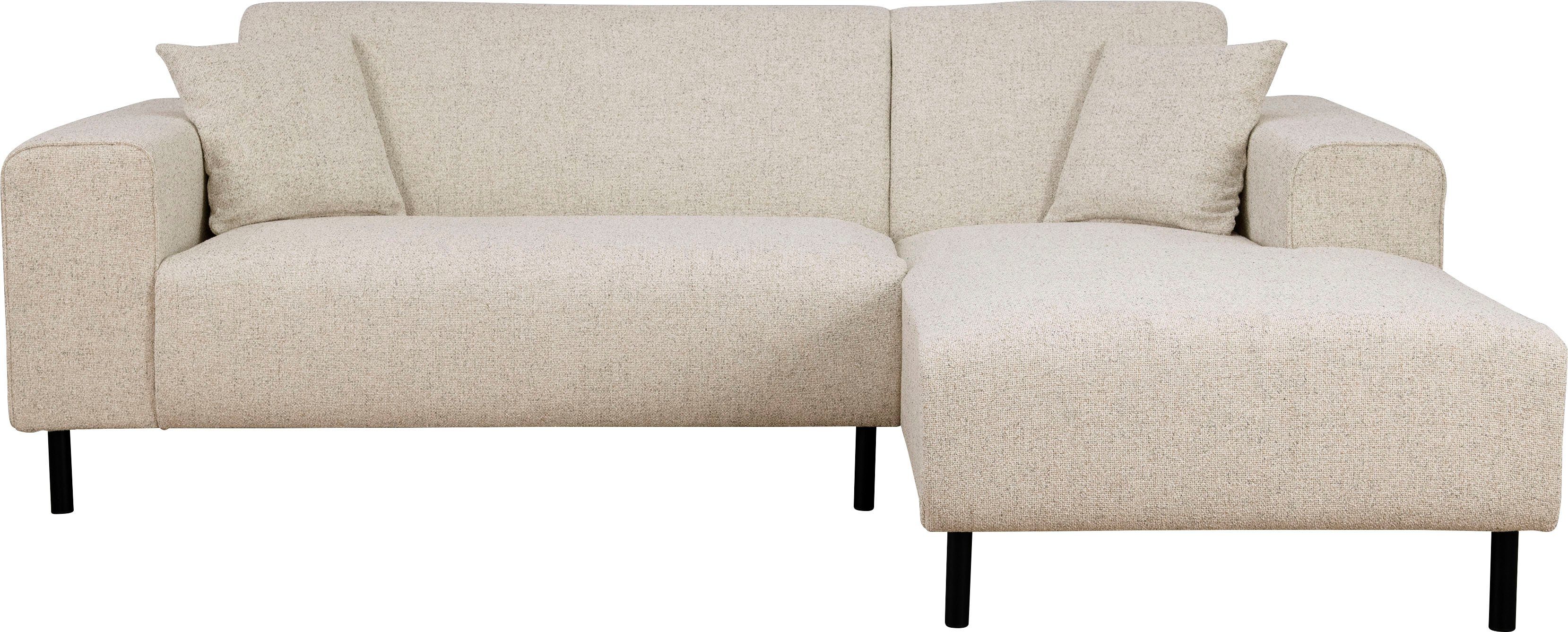Home affaire Hoekbank ARROS L-vorm met golfondersteuning, afmetingen B/D/H: 235/163/81 cm incl. sierkussens, met recamiere rechts/links bestelbaar, ook in cord