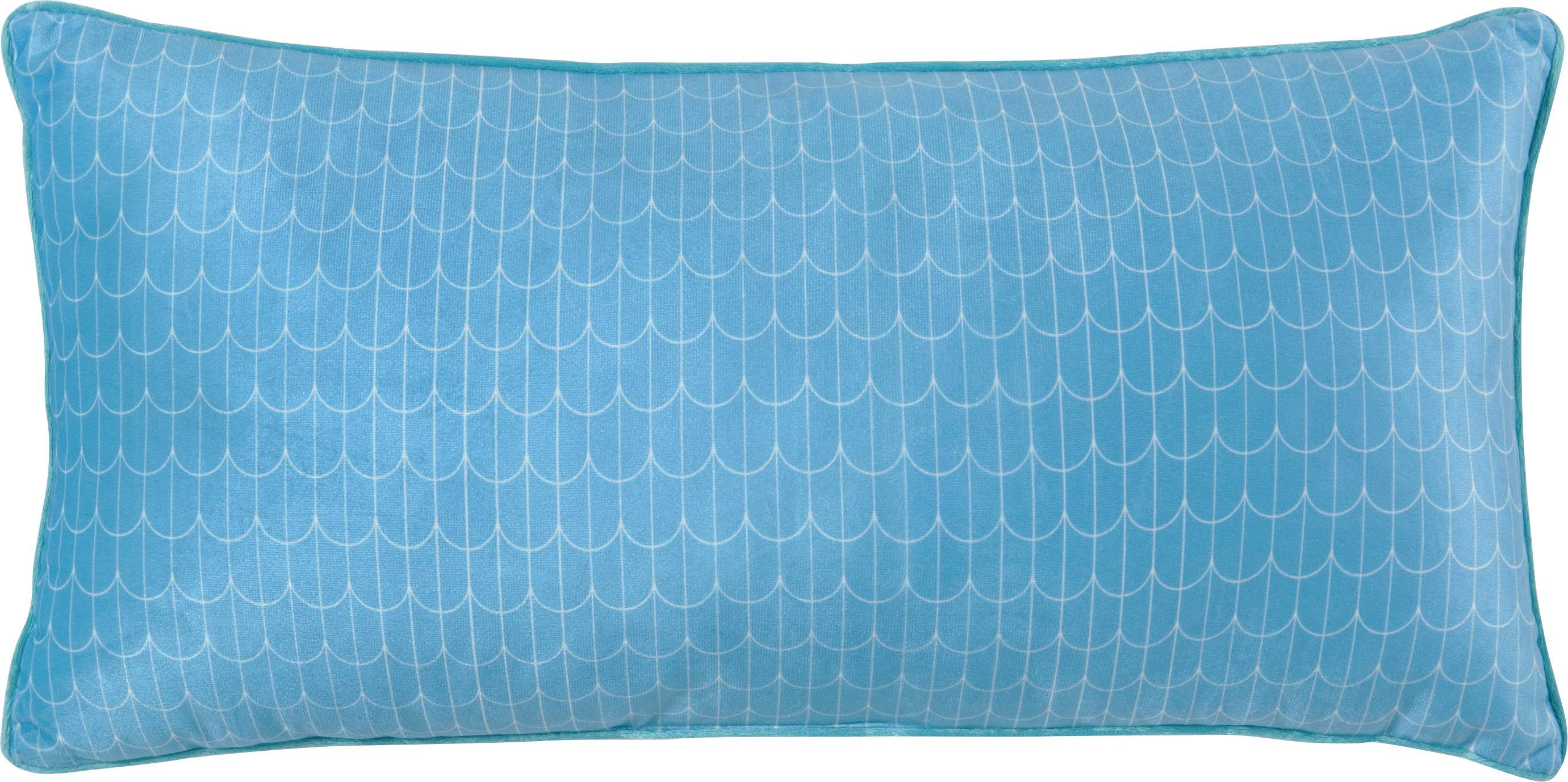 hip Sierkussen Cailani Met vulling, 1 stuk, bies, omkeeroptiek, zacht, mandala, blauw (1 stuk)