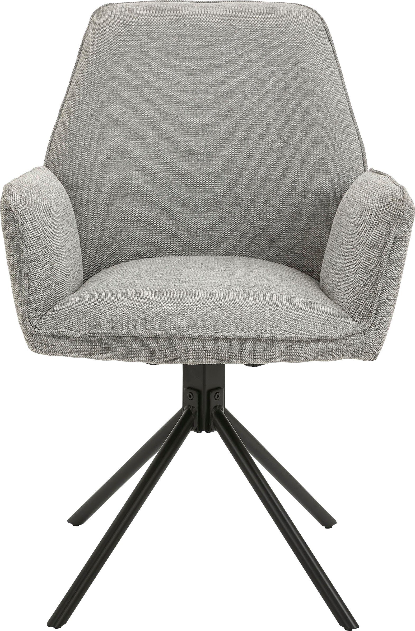 byLIVING Eetkamerstoel Blair set van 2, 360° draaibaar, gezellige fauteuil, verschillende stoffen (set, 2 stuks)