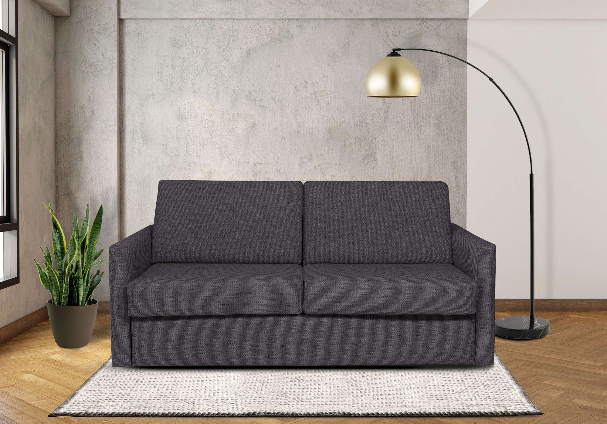 Places of Style Slaapbank Goldpoint 162 cm, slaapbank, ligoppervlak 120/200 cm,