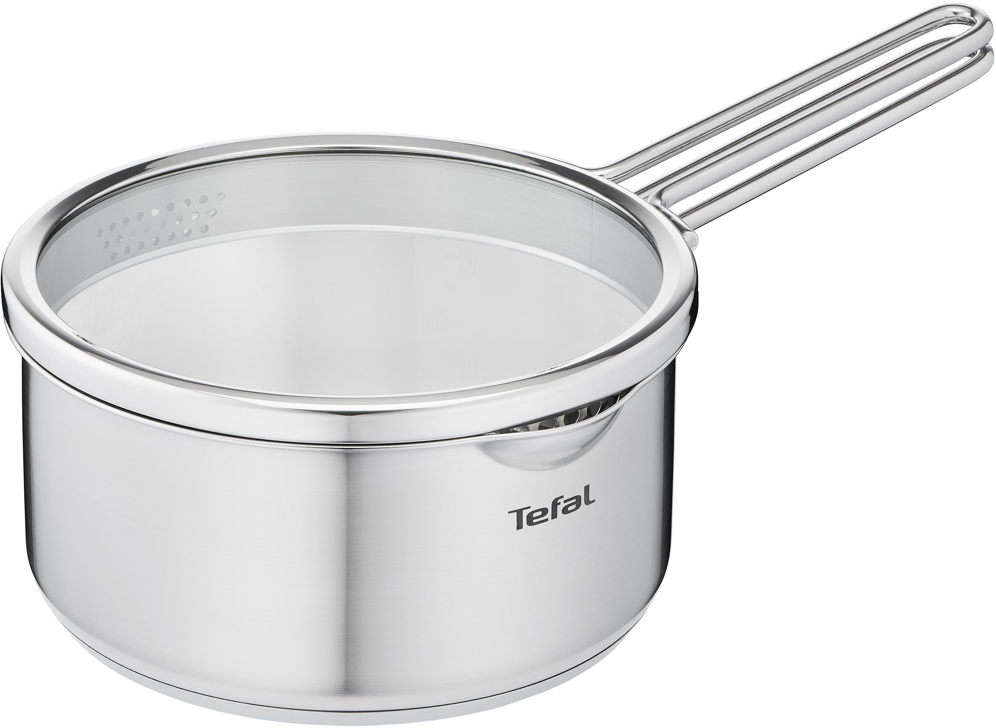 Tefal Steelpan Nordica Zeefdeksel voor veilig en moeiteloos afgieten, dubbele handgreep...