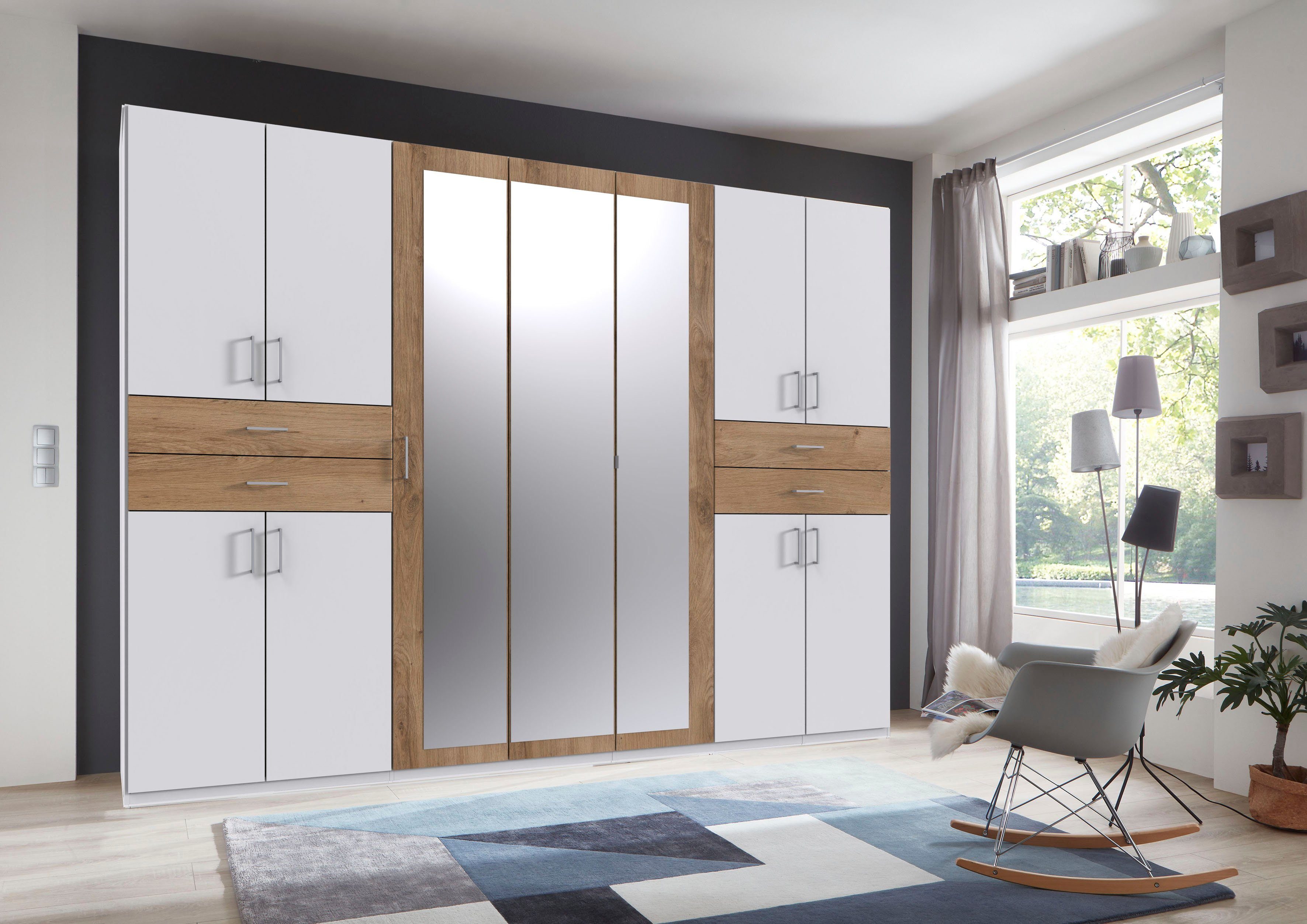 Wimex Kledingkast Taiga kledingkast met spiegel OTTOs Choice besteller met lades op comfortabele hoogte, garderobe slaapkamerkast