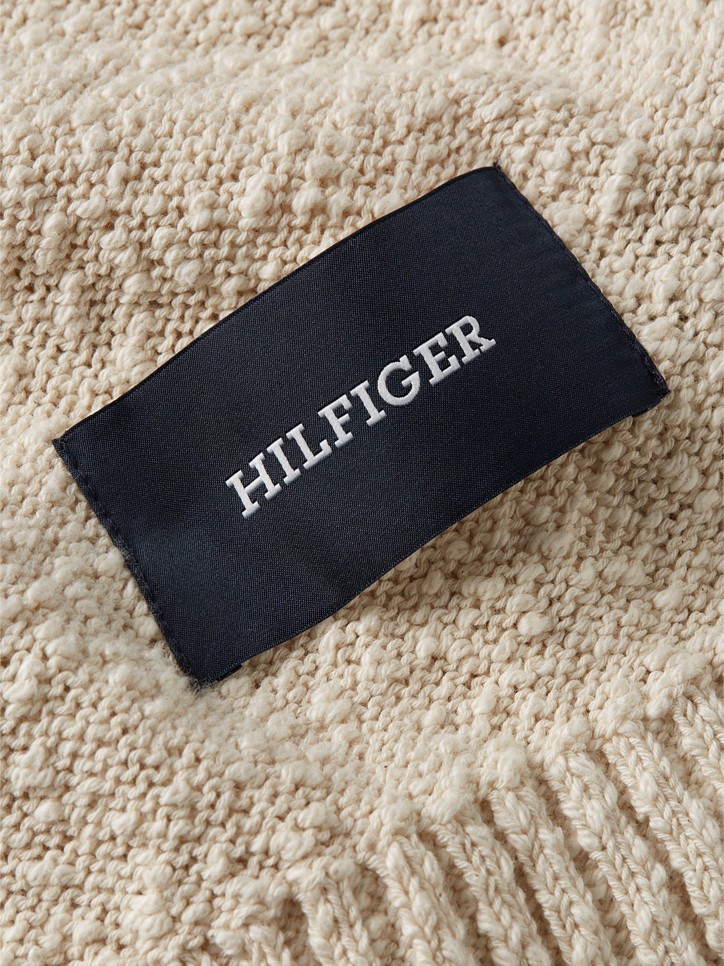 Tommy Hilfiger Gebreide trui SLUB YARN C NK met logoborduursel op de mouw