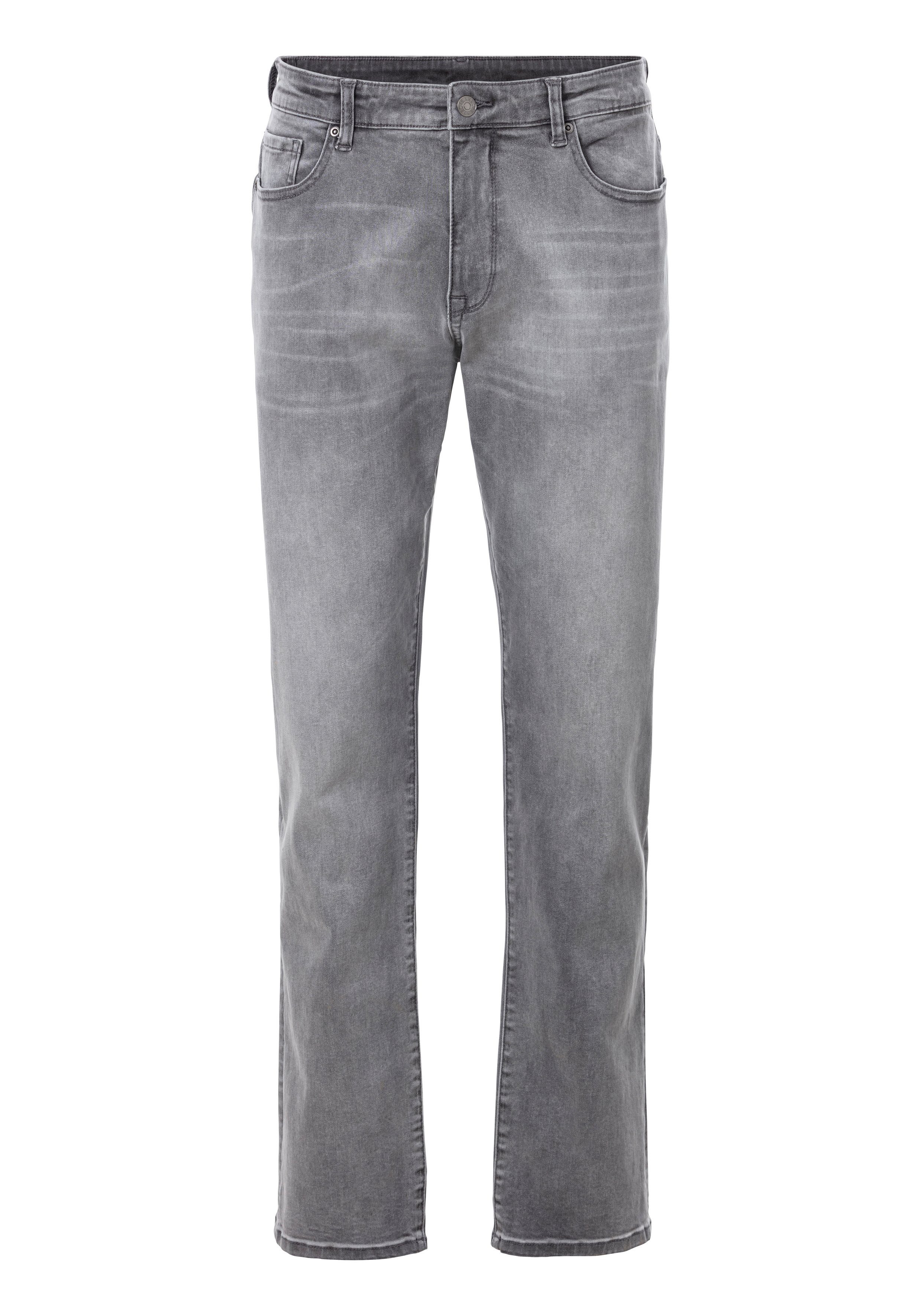John Devin 5-pocket jeans Straight-fit Jeans in elastische denimkwaliteit