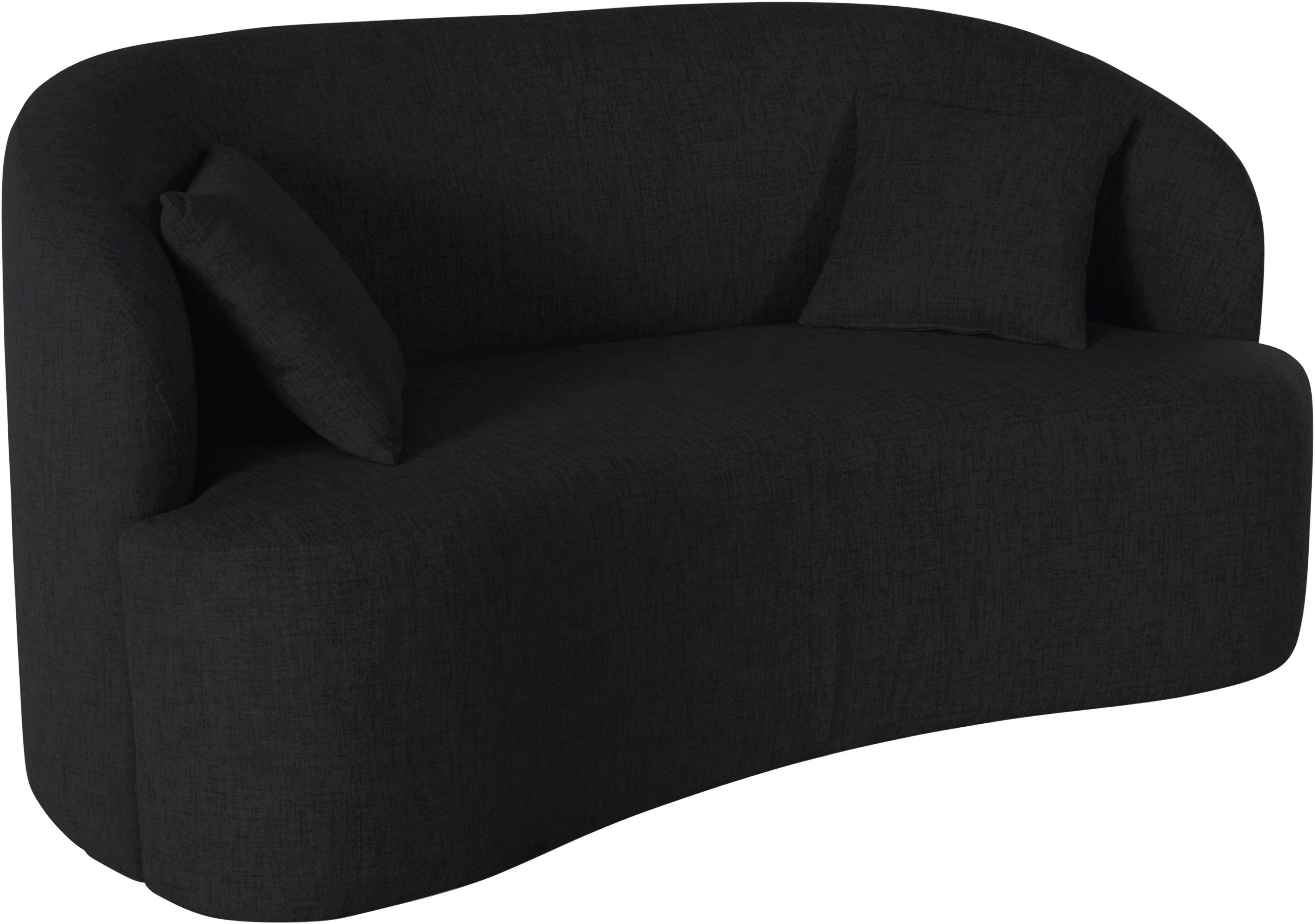 LeGer Home by Lena Gercke 2-zitsbank Dilara afgeronde rugleuning en front, in 3 stofkwaliteiten