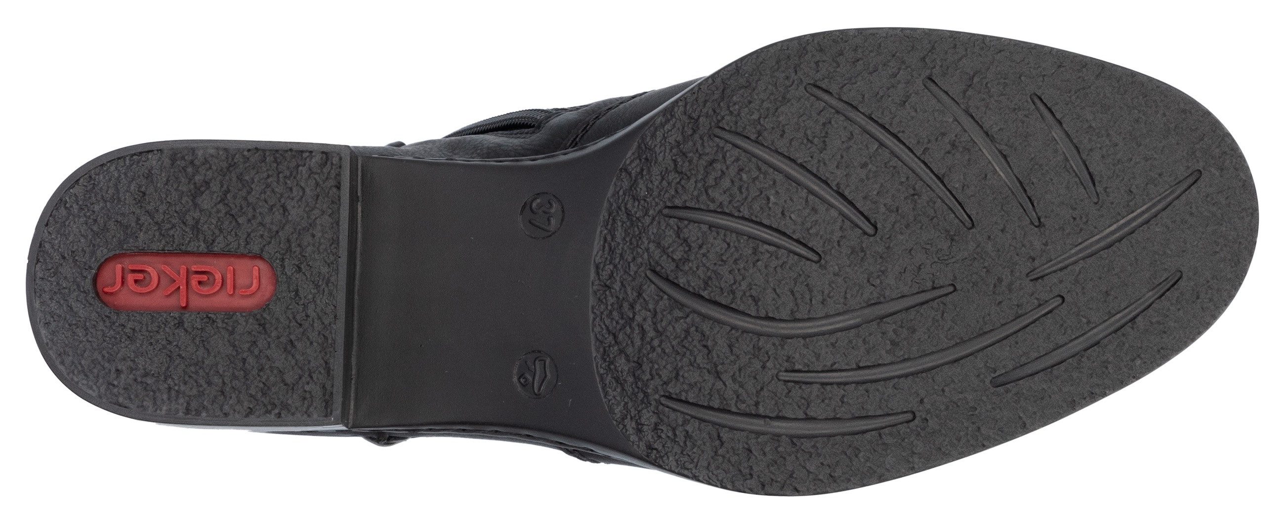 Rieker Laarsjes , ritssluiting-enkellaars, ankleboots met blokhak