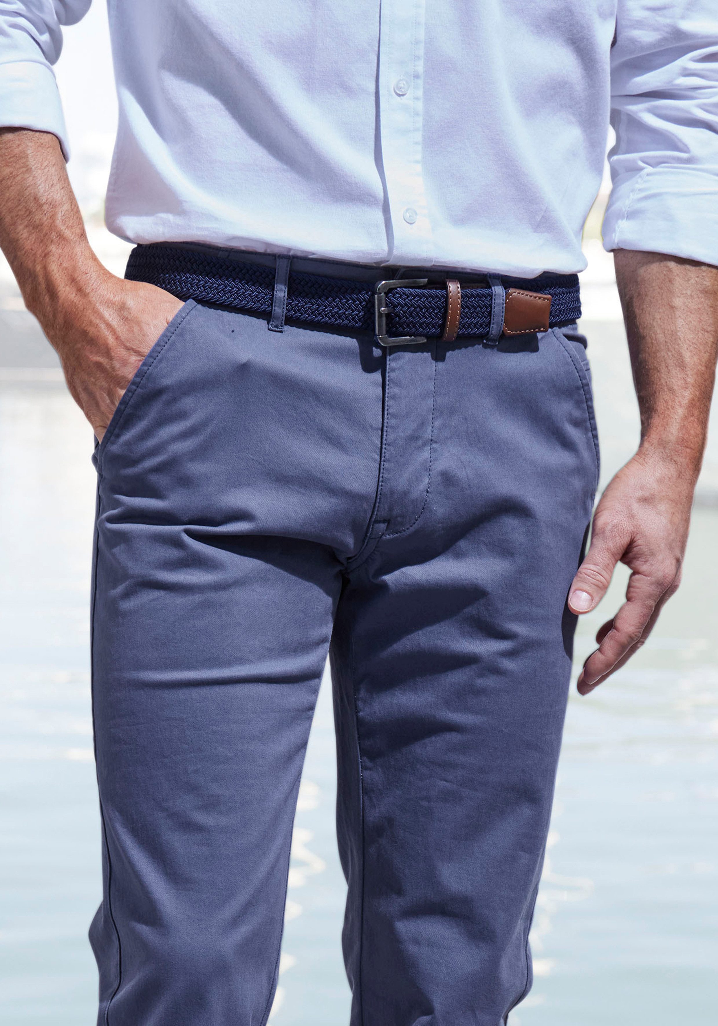 John Devin Chino Regular fit elastische katoenkwaliteit