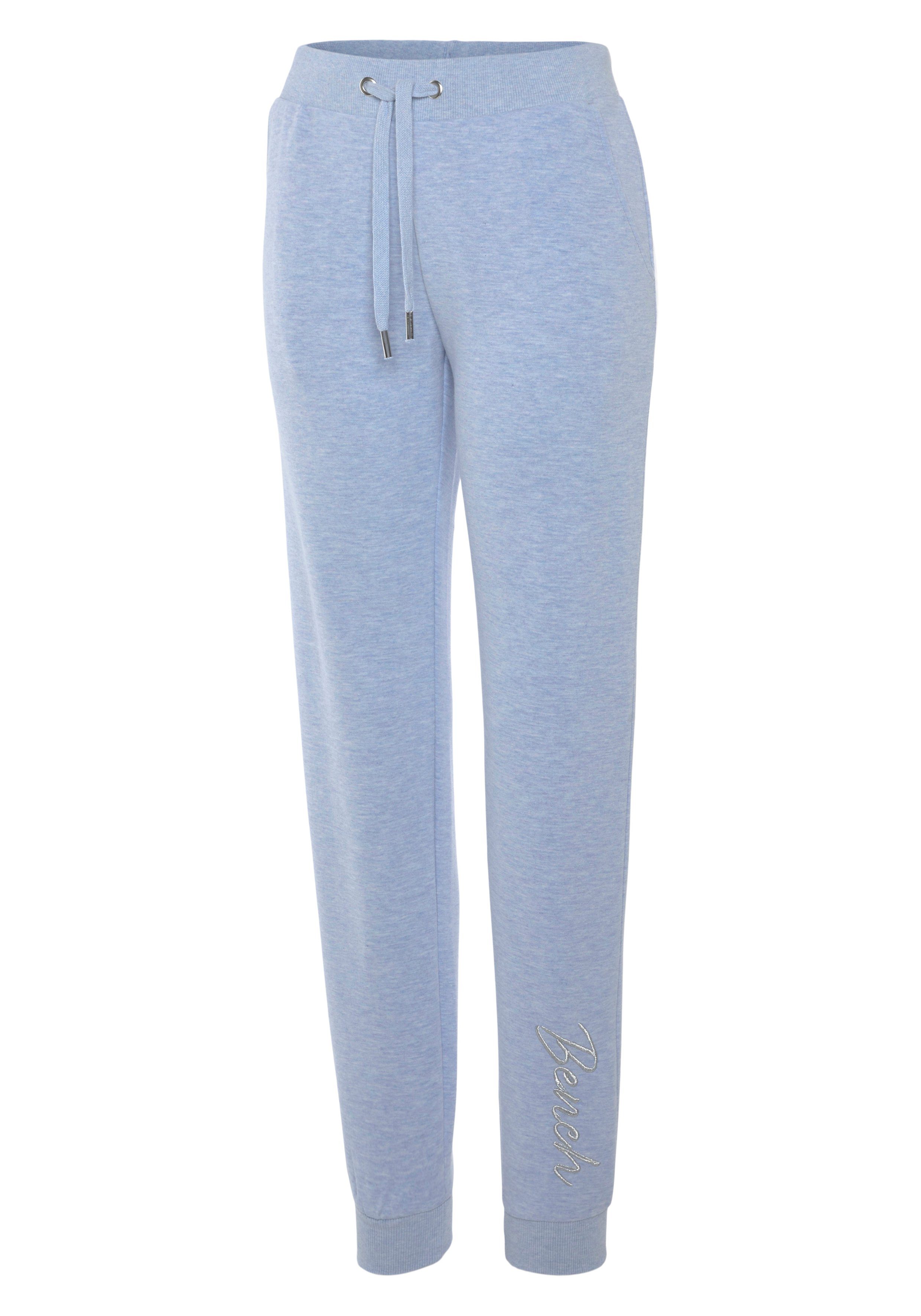 Bench. Loungewear Relaxbroek -loungebroek sweatbroek met glanzende logo-borduurwerk loungewear loungepak