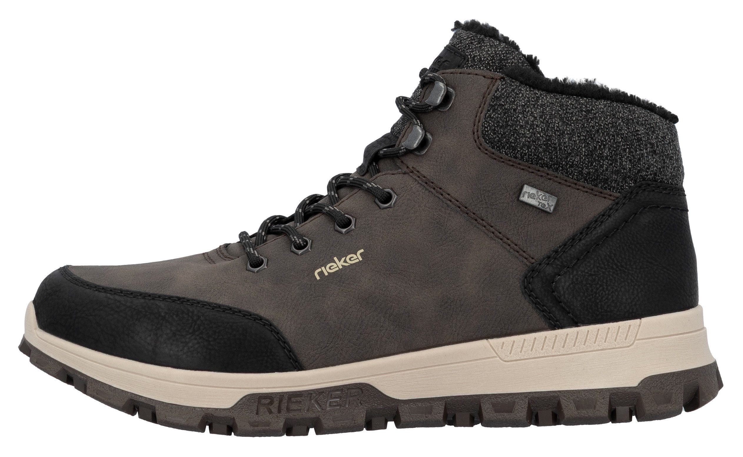 Rieker Winterlaarzen met comfortabele softfoam-binnenzool, vrijetijdsschoen, veterschoen