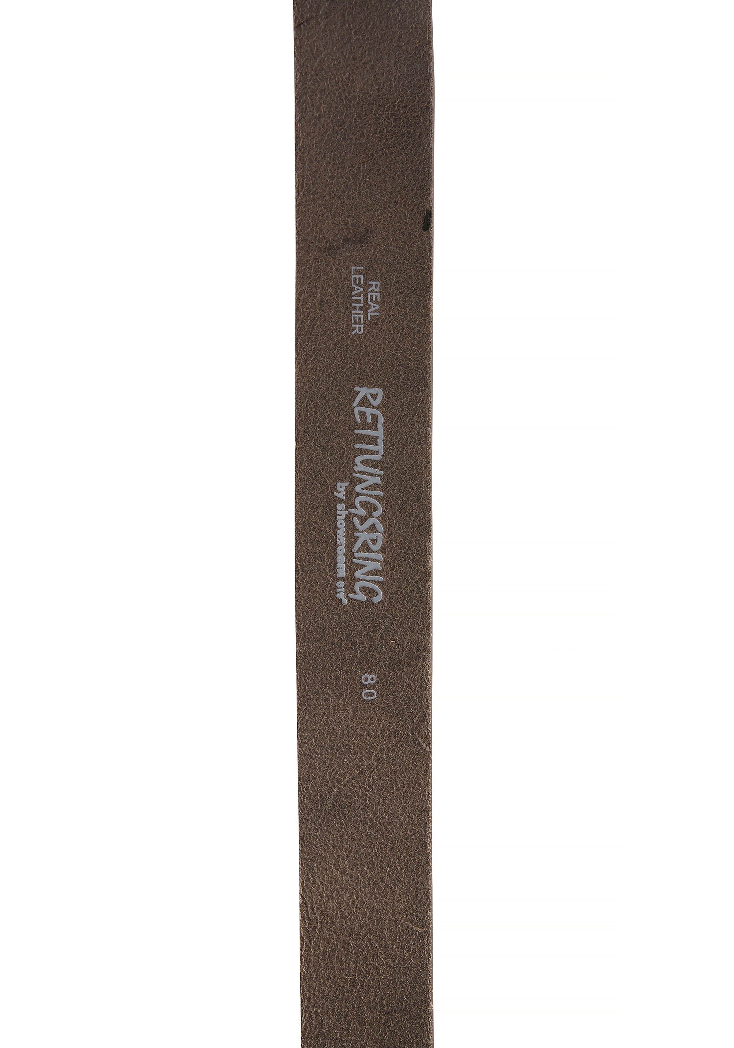 RETTUNGSRING by showroom 019° Leren riem met verwisselbare sluiting "peddel zilverkleur"