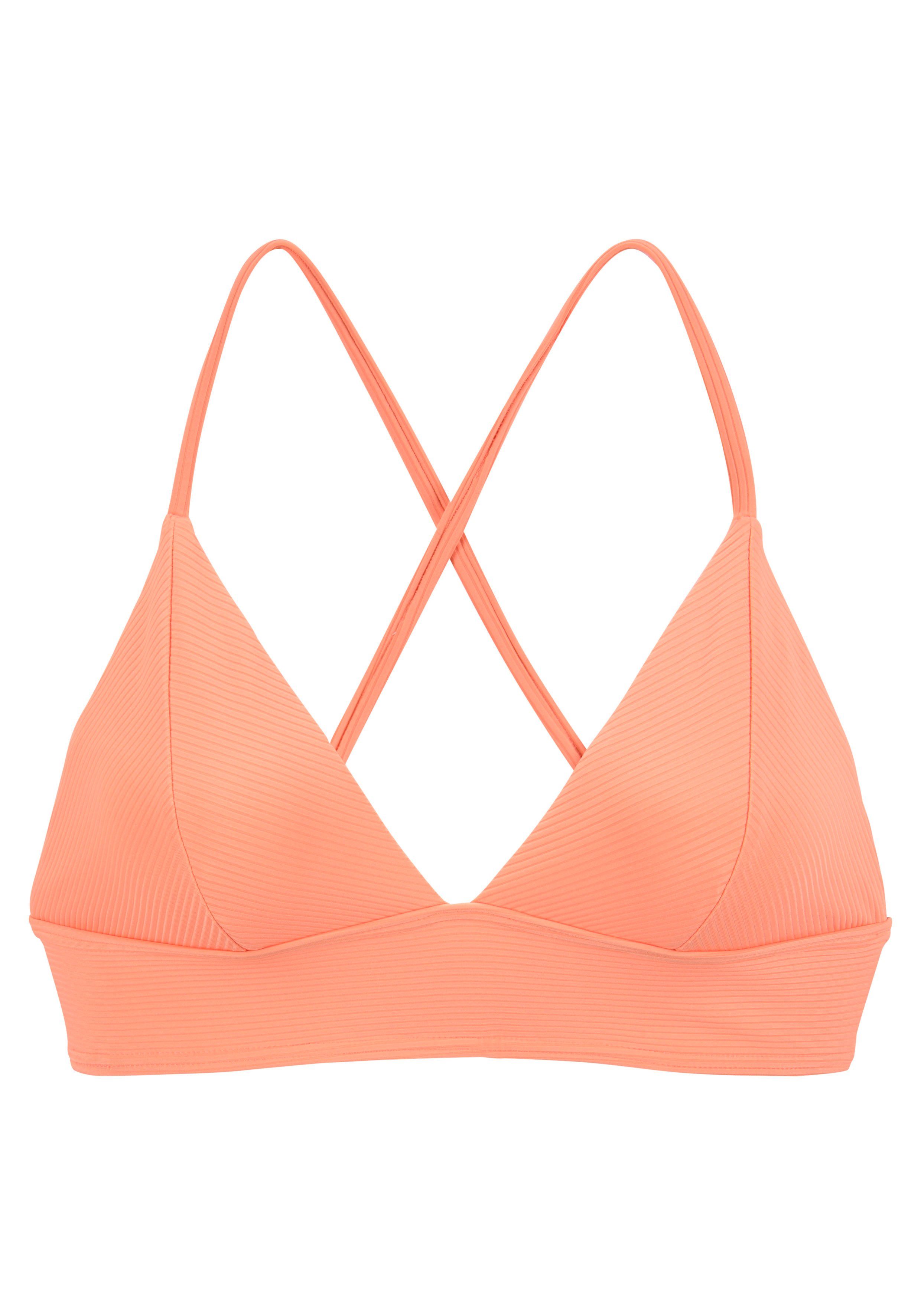 Venice Beach Triangel-bikinitop Lucky van geribbelde structuurstof