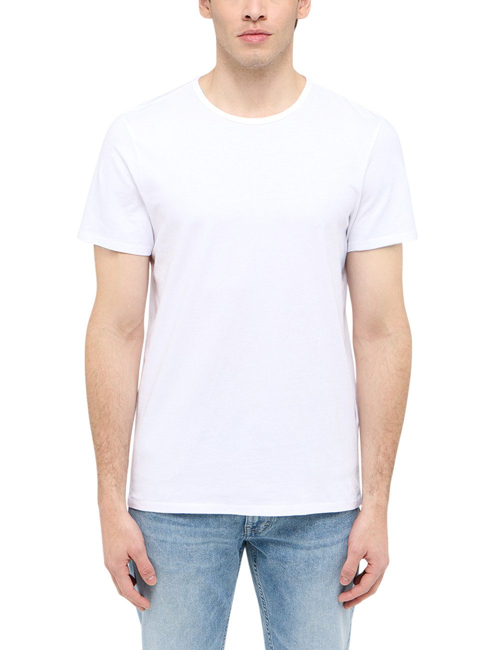 MUSTANG Shirt met korte mouwen Heren stijl Allen heren t-shirts maat XXXL wit
