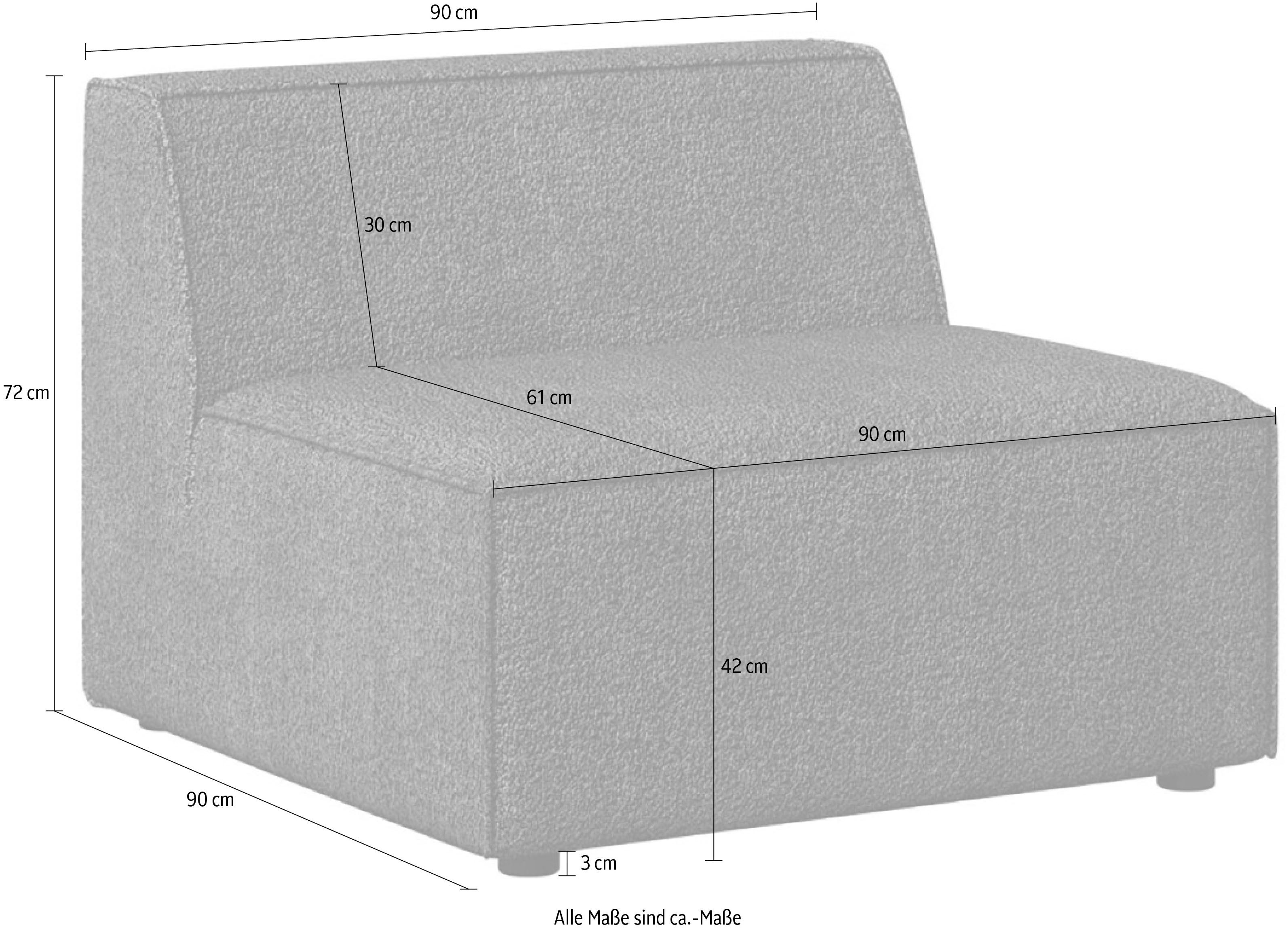 INOSIGN Fauteuil Comfortabele stoel Cavan, afmetingen BxDxH: 90x90x72 cm