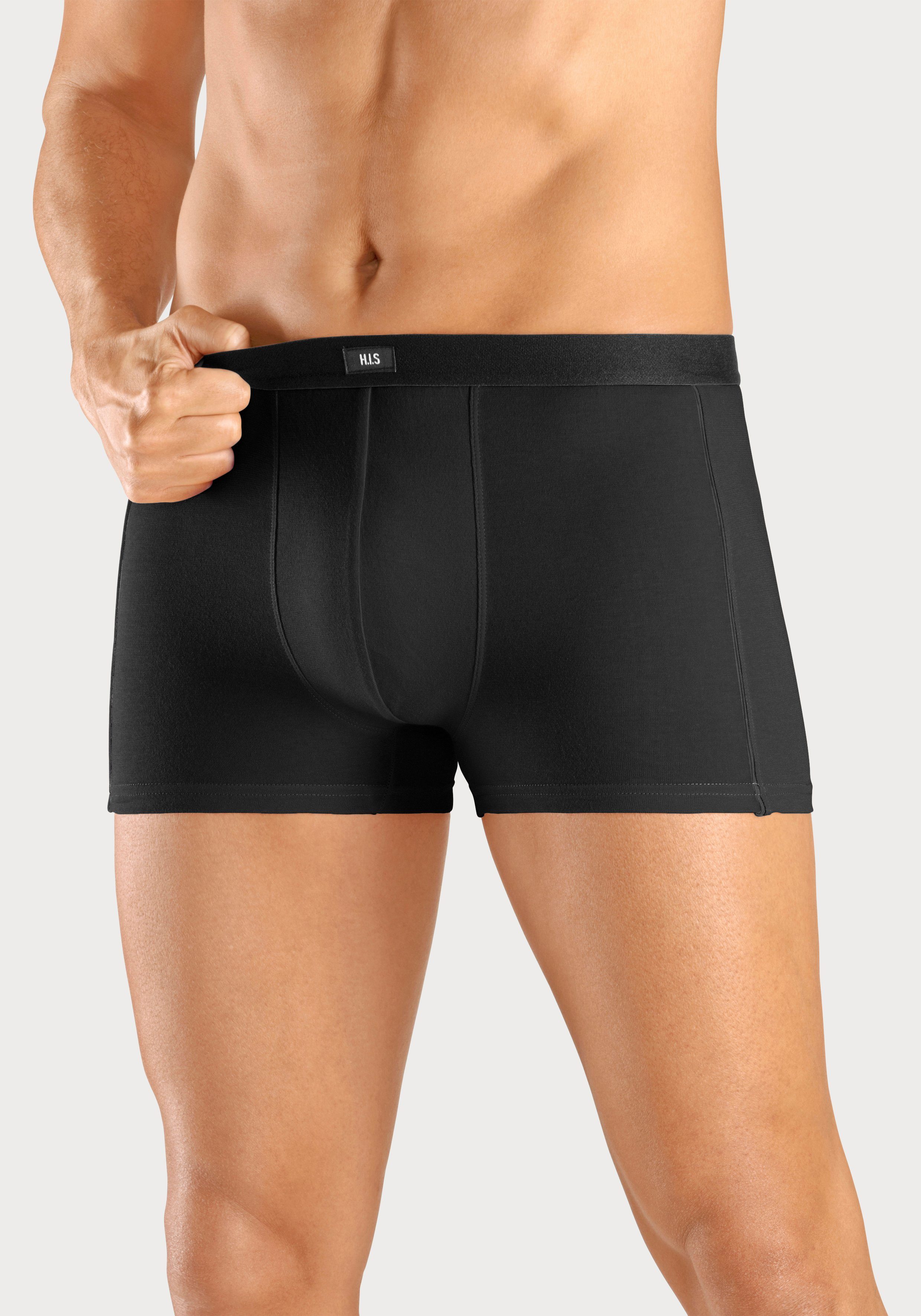 H.I.S Boxershort voor heren met smalle piping aan beide kanten opzij (set, 3 stuks)