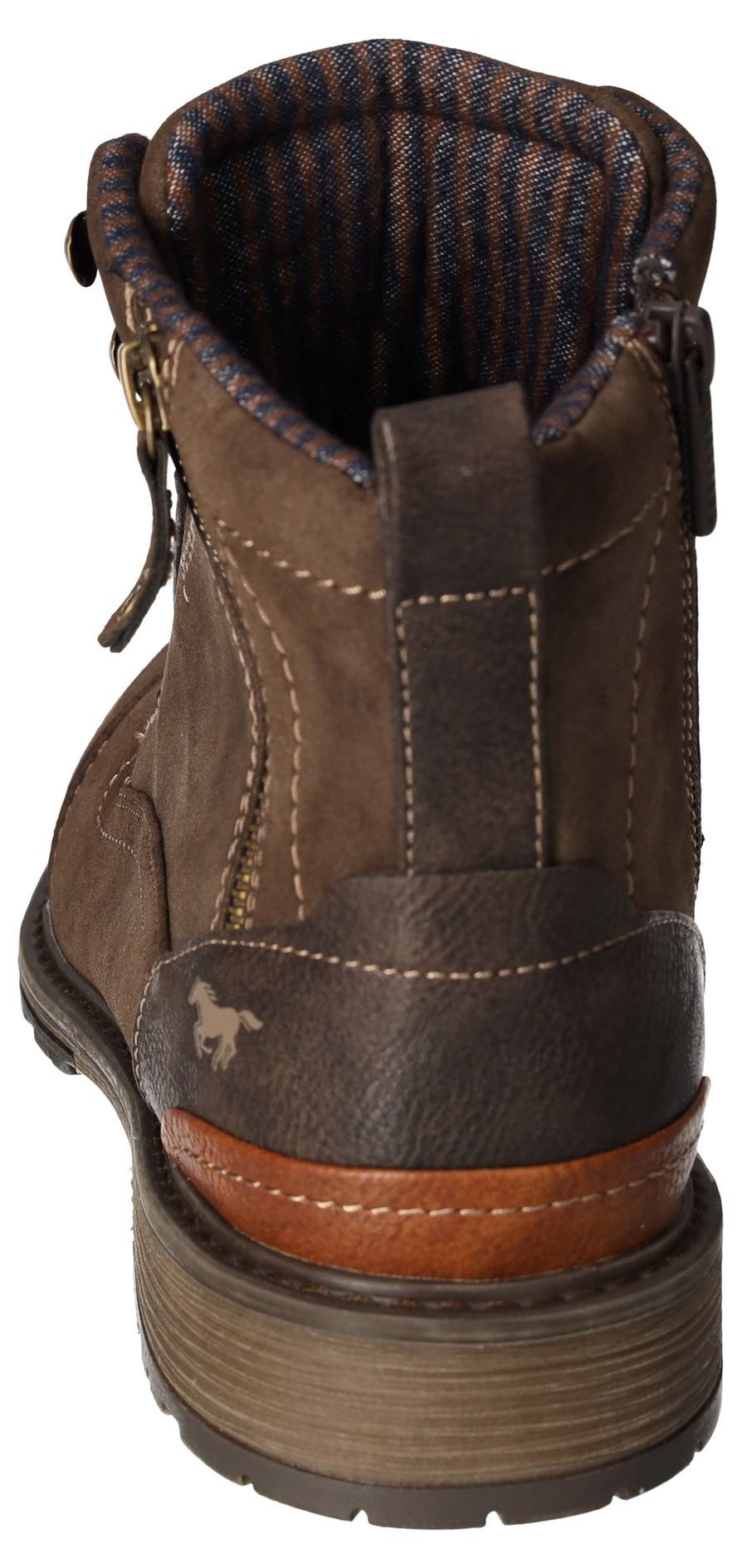 Mustang Shoes Veterschoenen Winterlaarzen, casual laarzen met stijlvolle logoprint op de tong